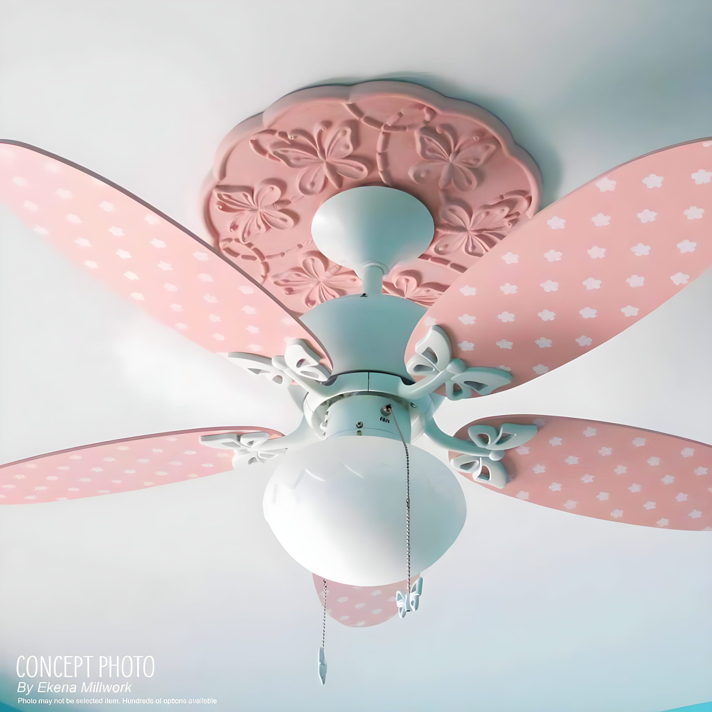 Ekena Millwork 23 7/8"OD x 4"ID x 2 1/8"P Ashley Ceiling Medallion (Fits Canopies up to 4 3/4")