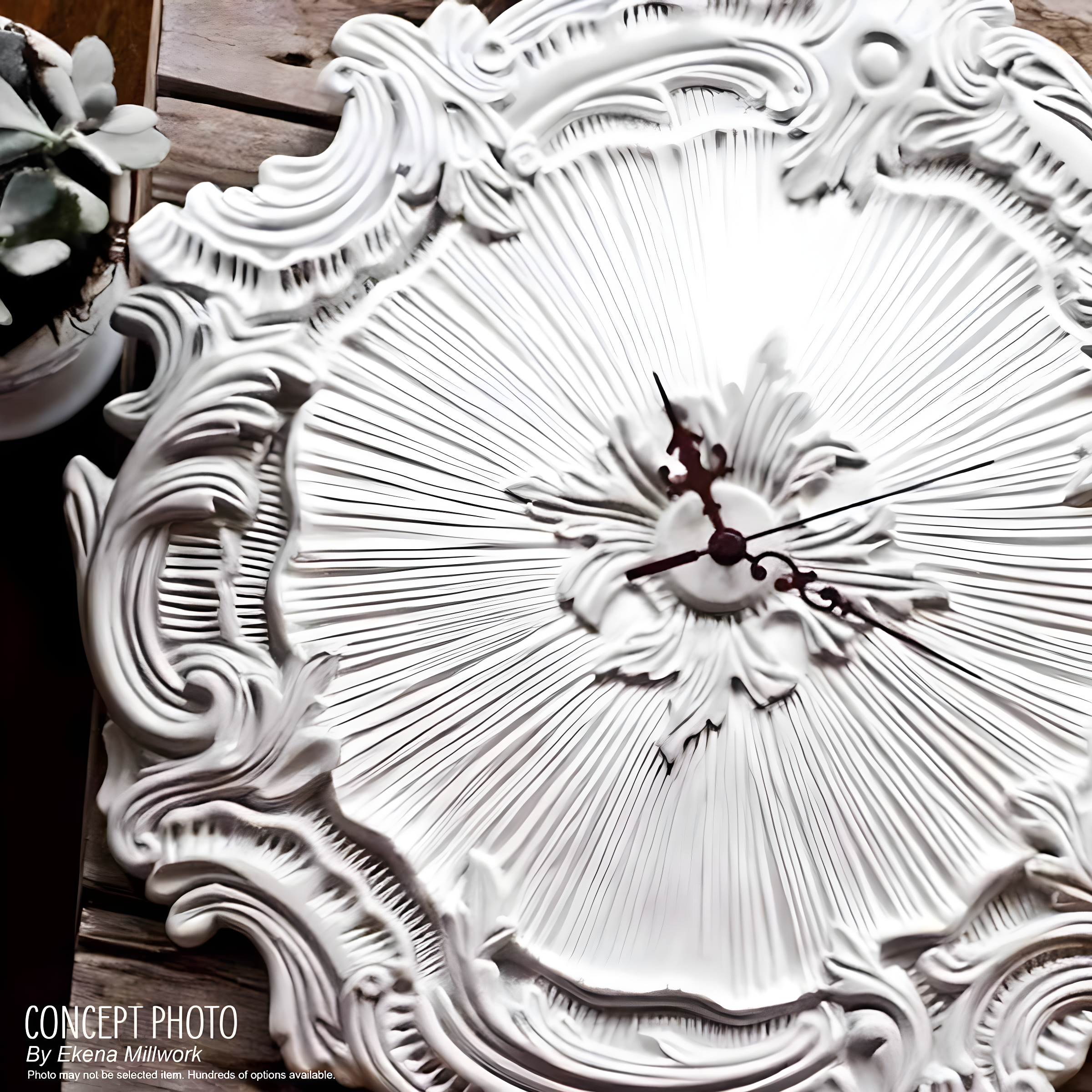 Ekena Millwork 23 7/8"OD x 4"ID x 2 1/8"P Ashley Ceiling Medallion (Fits Canopies up to 4 3/4")