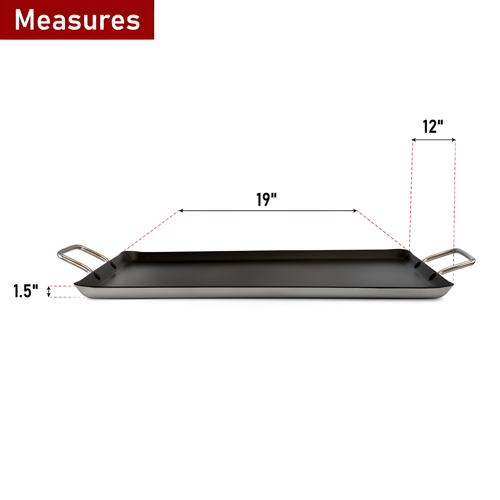 Better Chef 19'' Non-Stick Aluminum Griddle