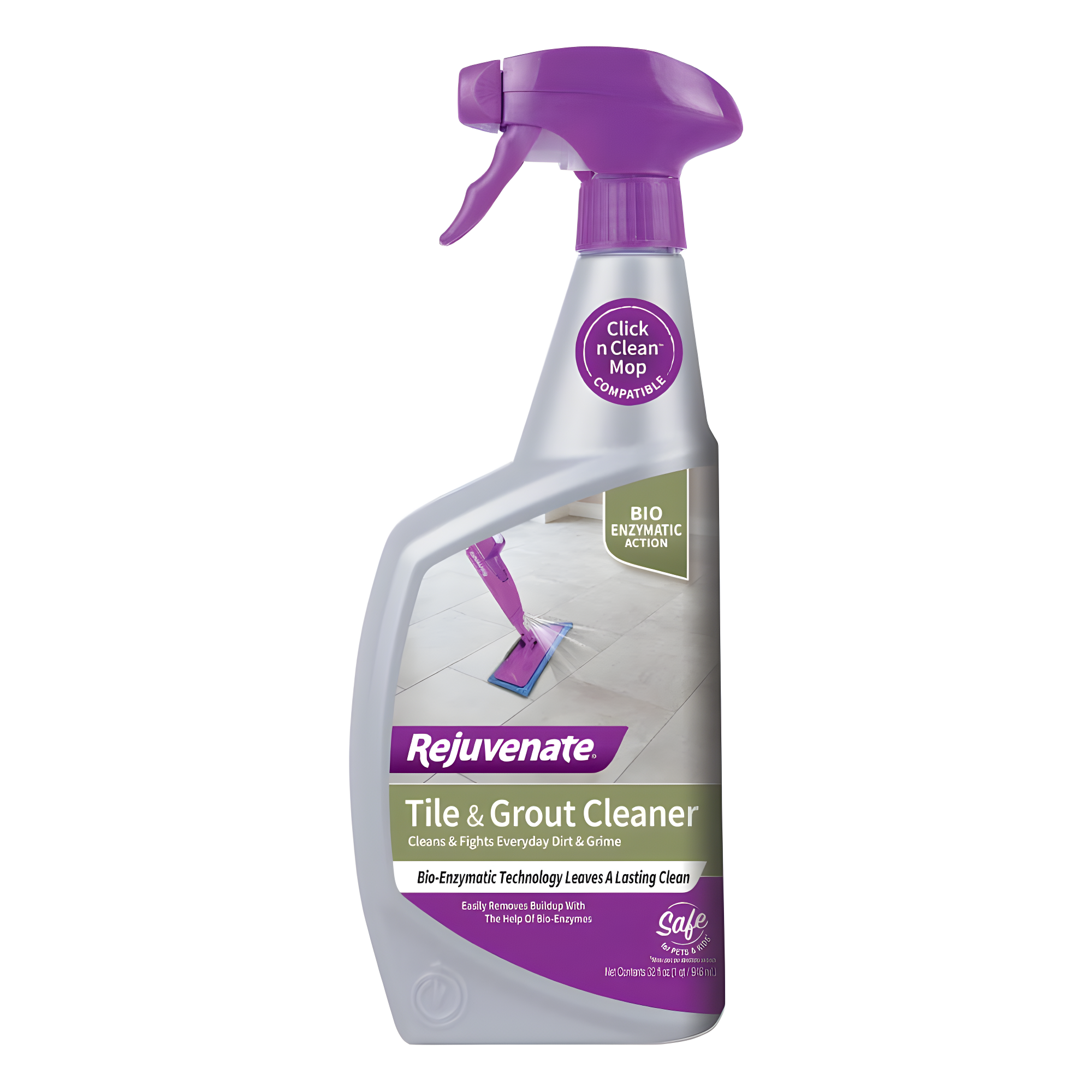 Rejuvenate 32 oz Bio-Enzymatic No Scrub Tile and Grout Cleaner
