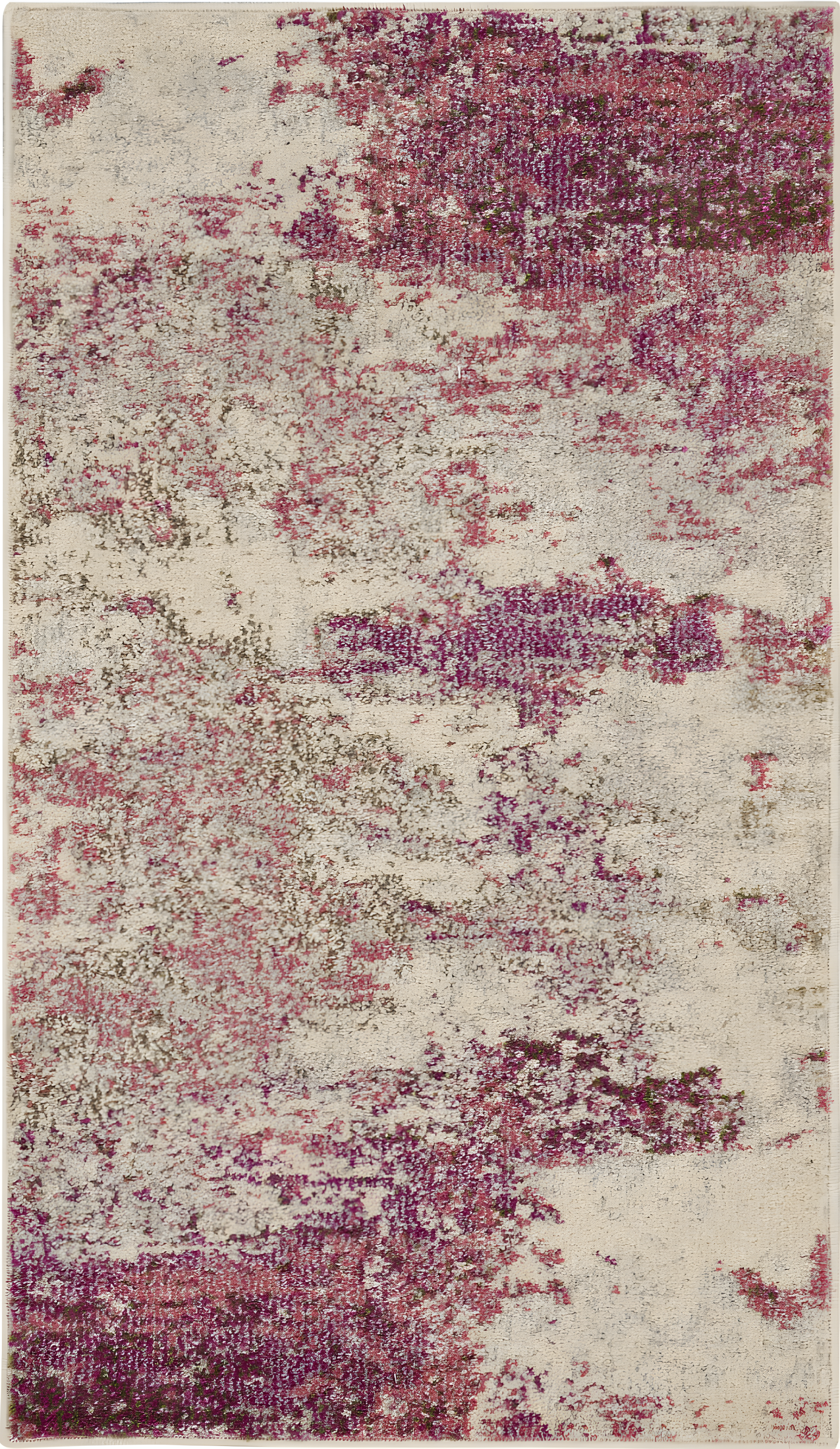 Celestial CES02 Area Rug Colorful Contemporary Abstract By Nourison Ivory/Pink 2'2" x 3'9"