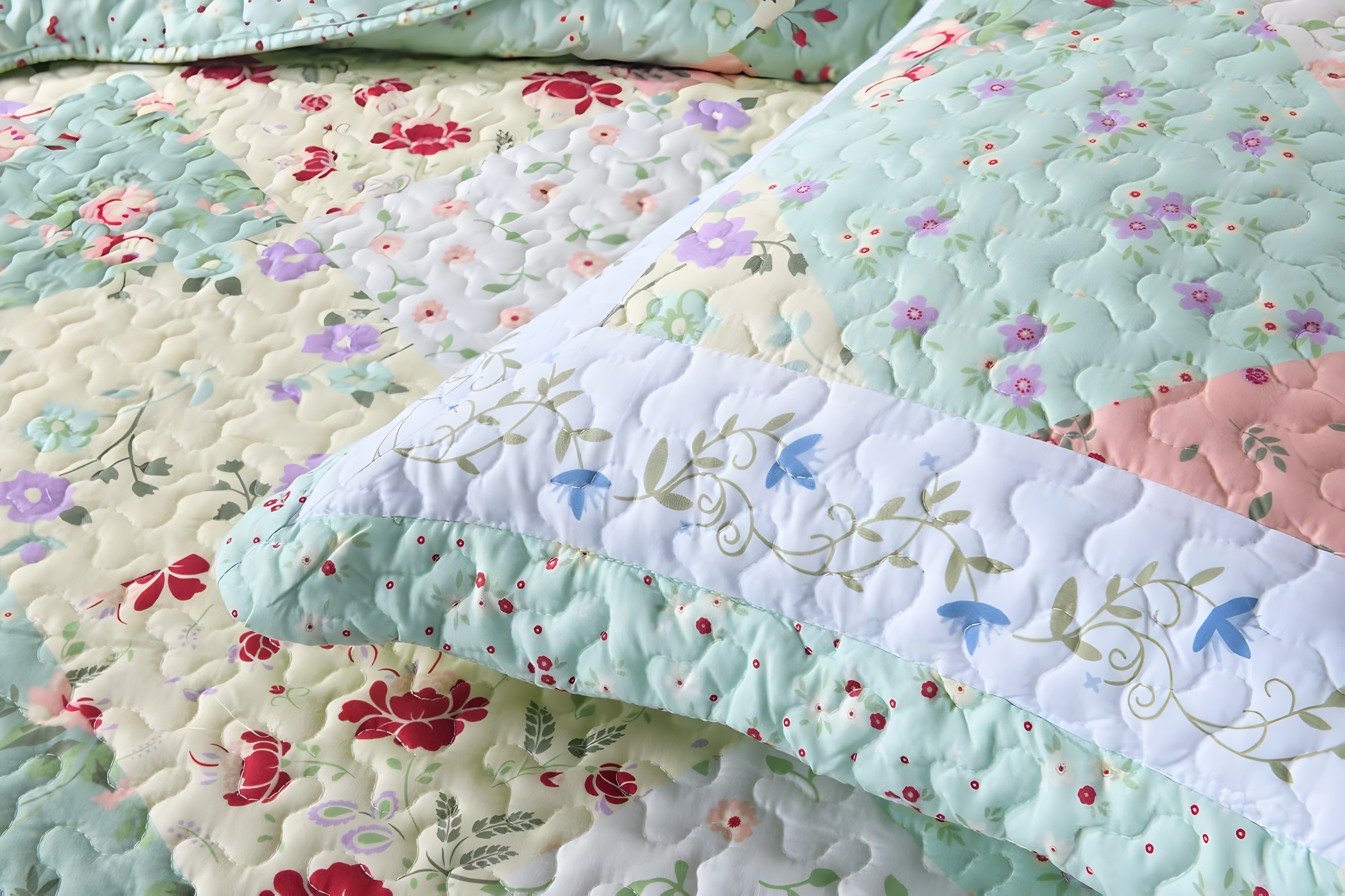 MarCielo Floral Quilt Set