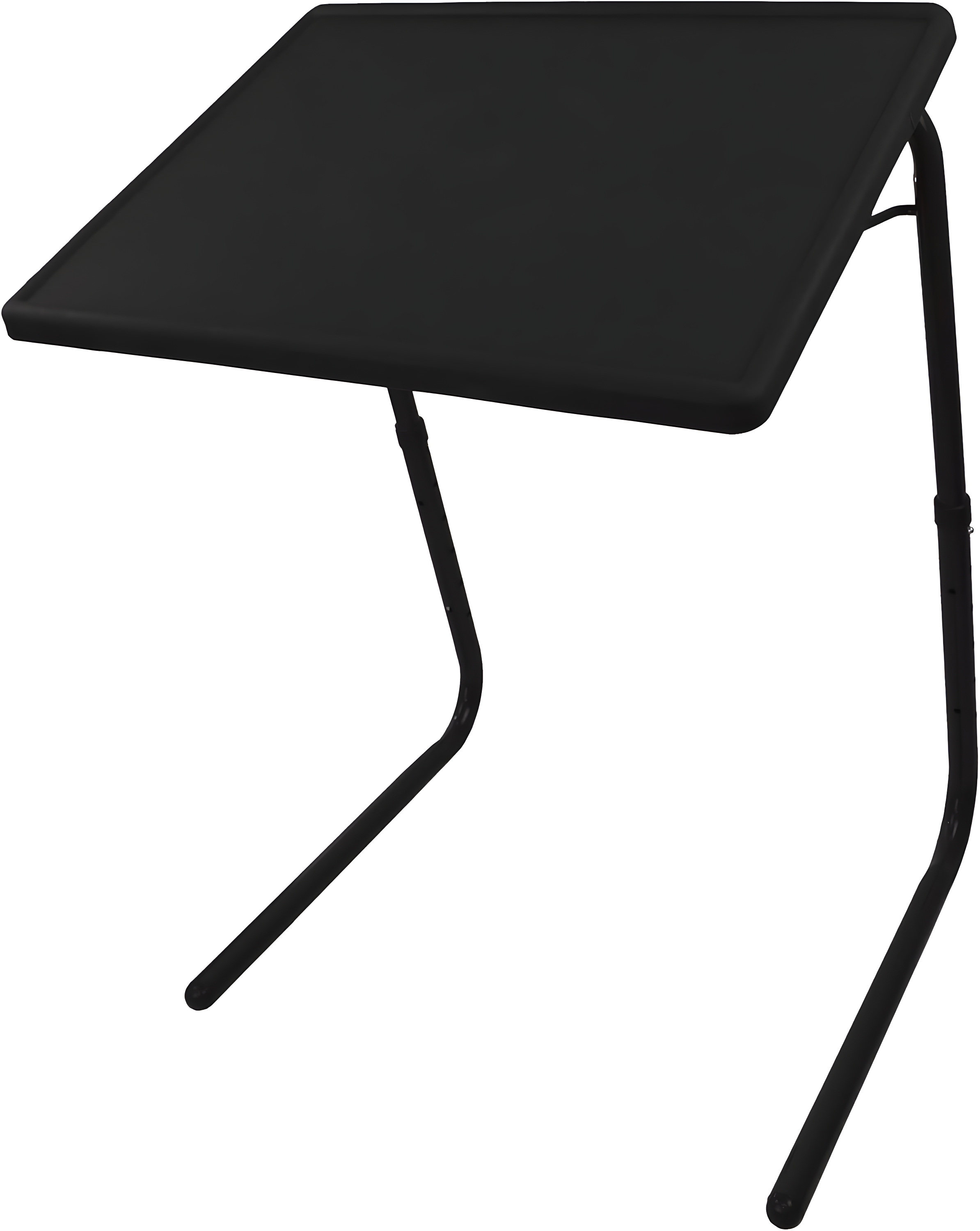 Veryke Portable Standing Adjustable Laptop Desk with Cup Holder, Tray Side Table for Home Office (Black)