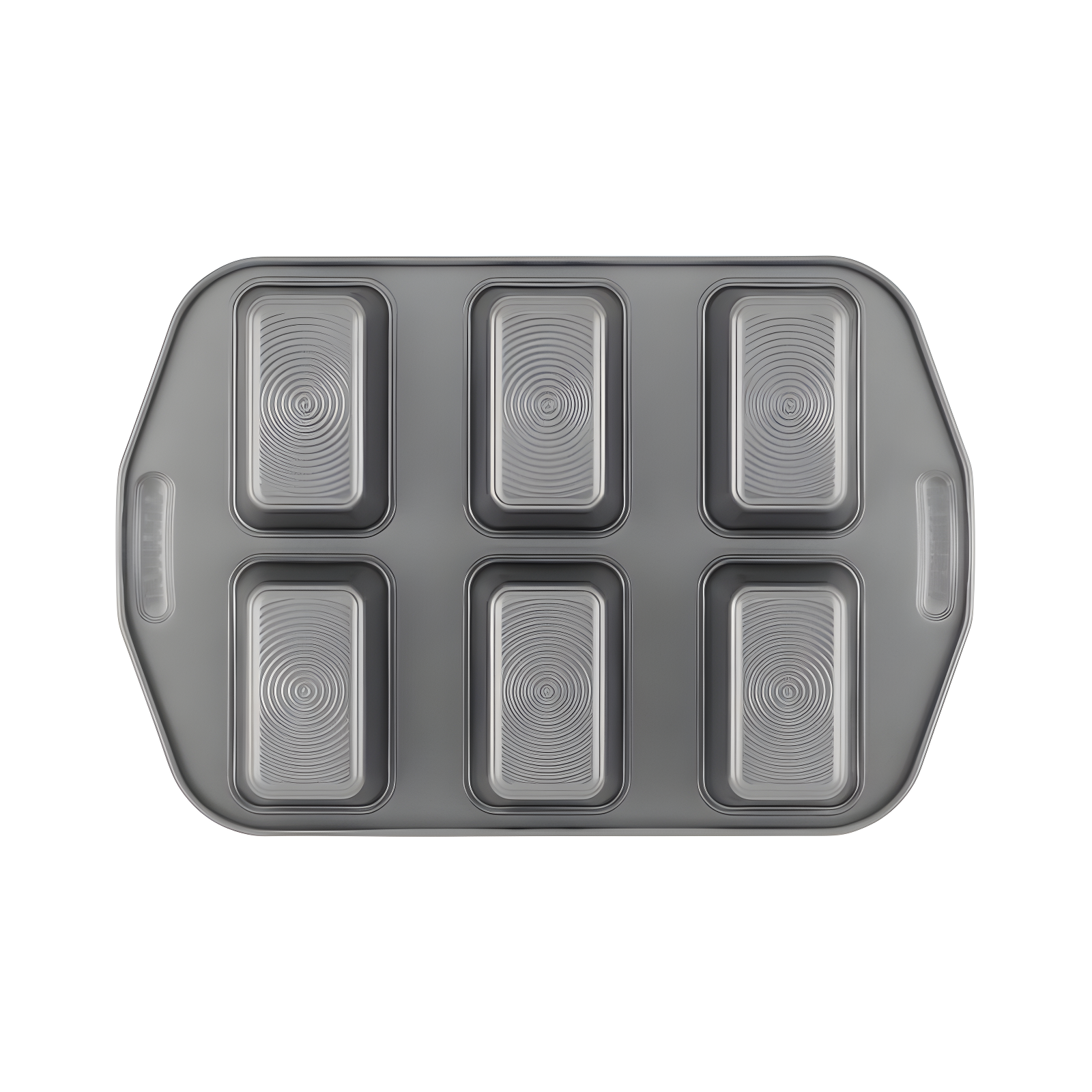 Circulon Circulon Nonstick Bakeware Mini Loaf Pan, 6-Cup, Gray