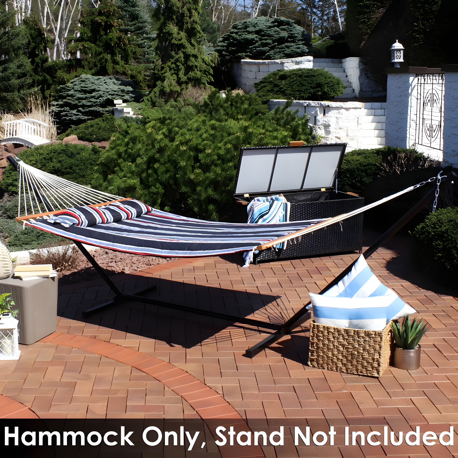 2-Person Quilted Polyester Spreader Bar Hammock