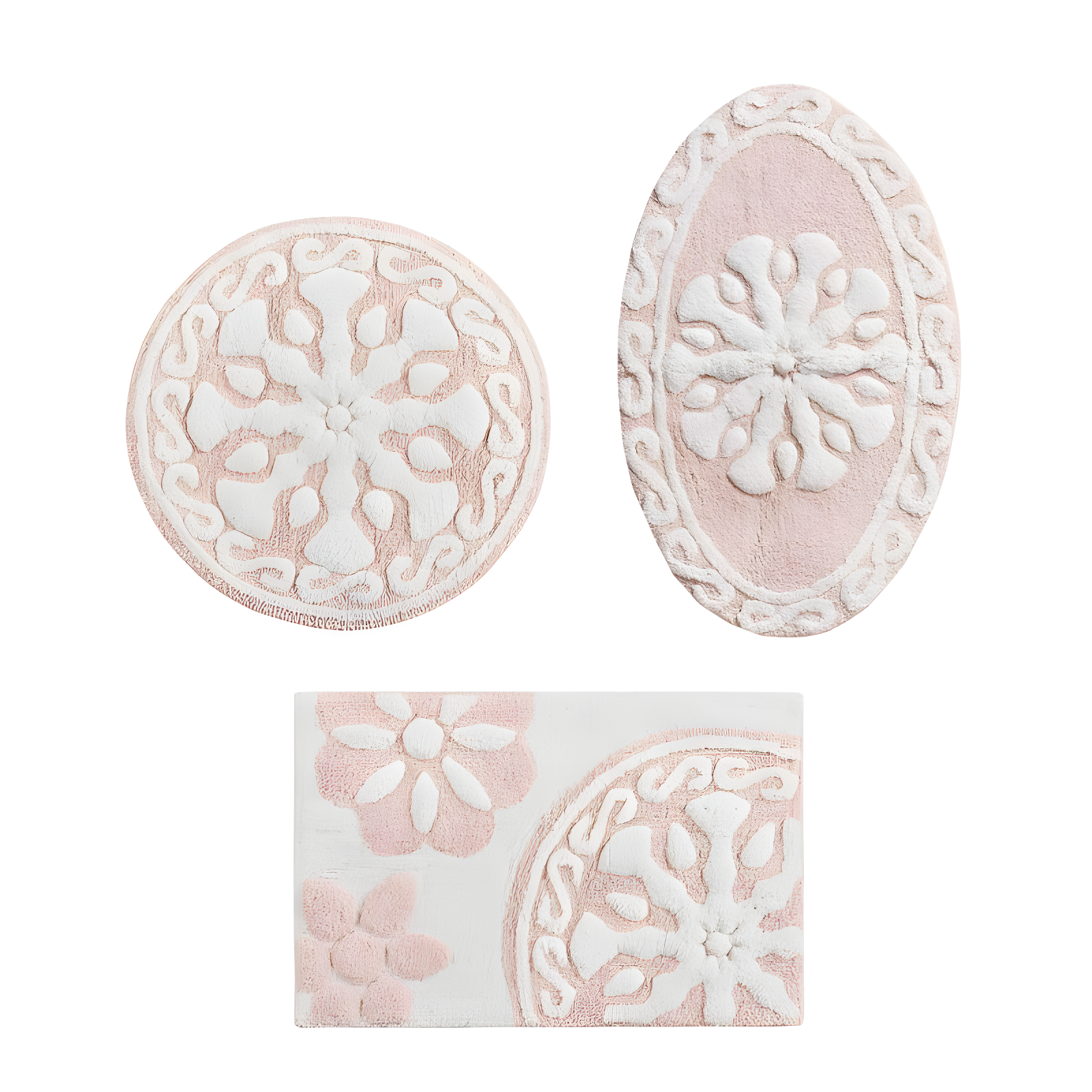 Madison Park Casablanca Medallion Cotton Tufted Bath Rug