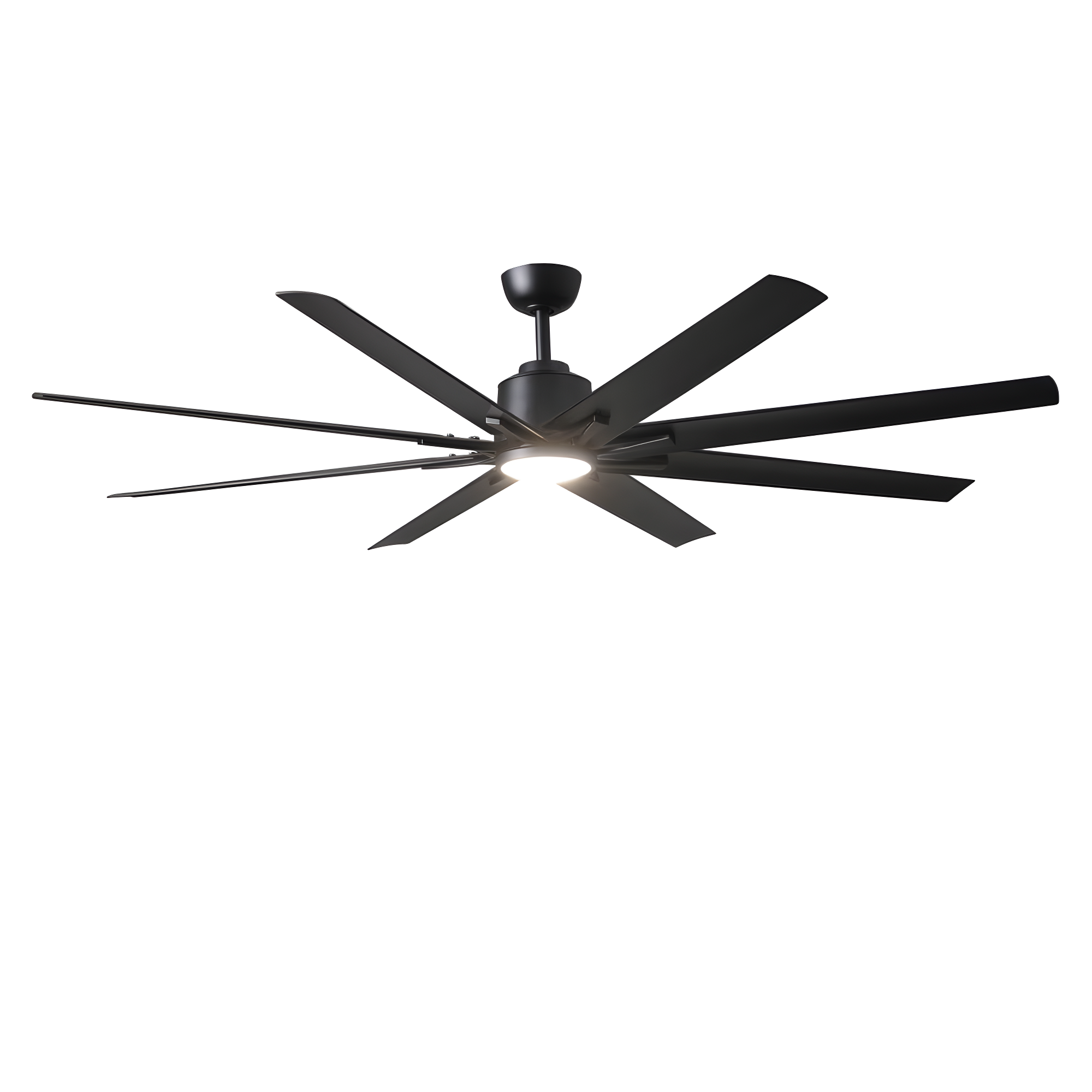 Home Decorators Collection Kensgrove II 72 in. Indoor/Outdoor Integrated LED CCT Matte Black Smart Ceiling Fan with Remote Powered by Hubspace