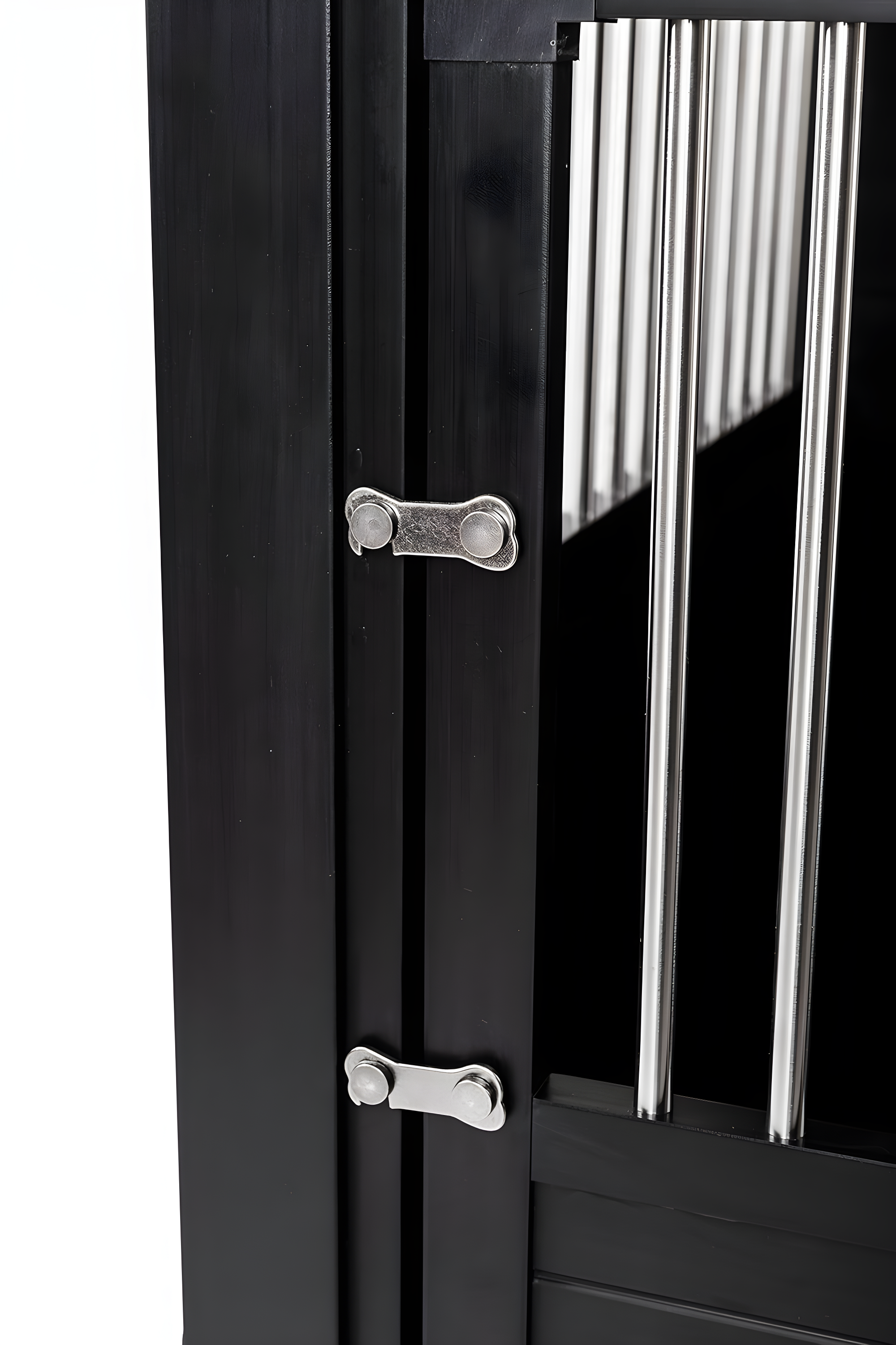 New Age Pet ECOFLEX Dog Crate End Table - Furniture-Style Pet Crate for Crate Trained Dogs - Stainless Steel Tubing & a Latched Closure - 10 Year Manufacturer's Warranty