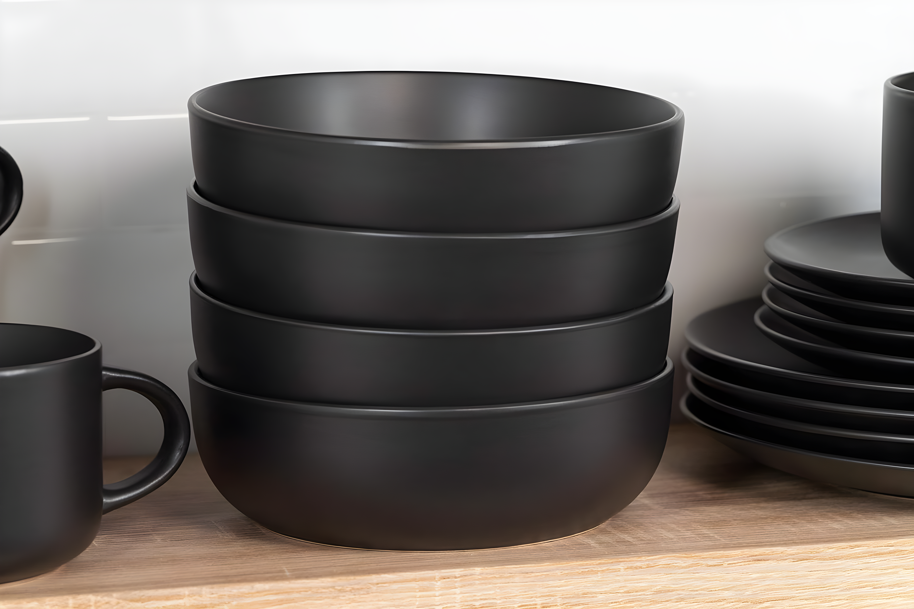 Wazee Matte 16 Piece Dinnerware Set, Service for 4
