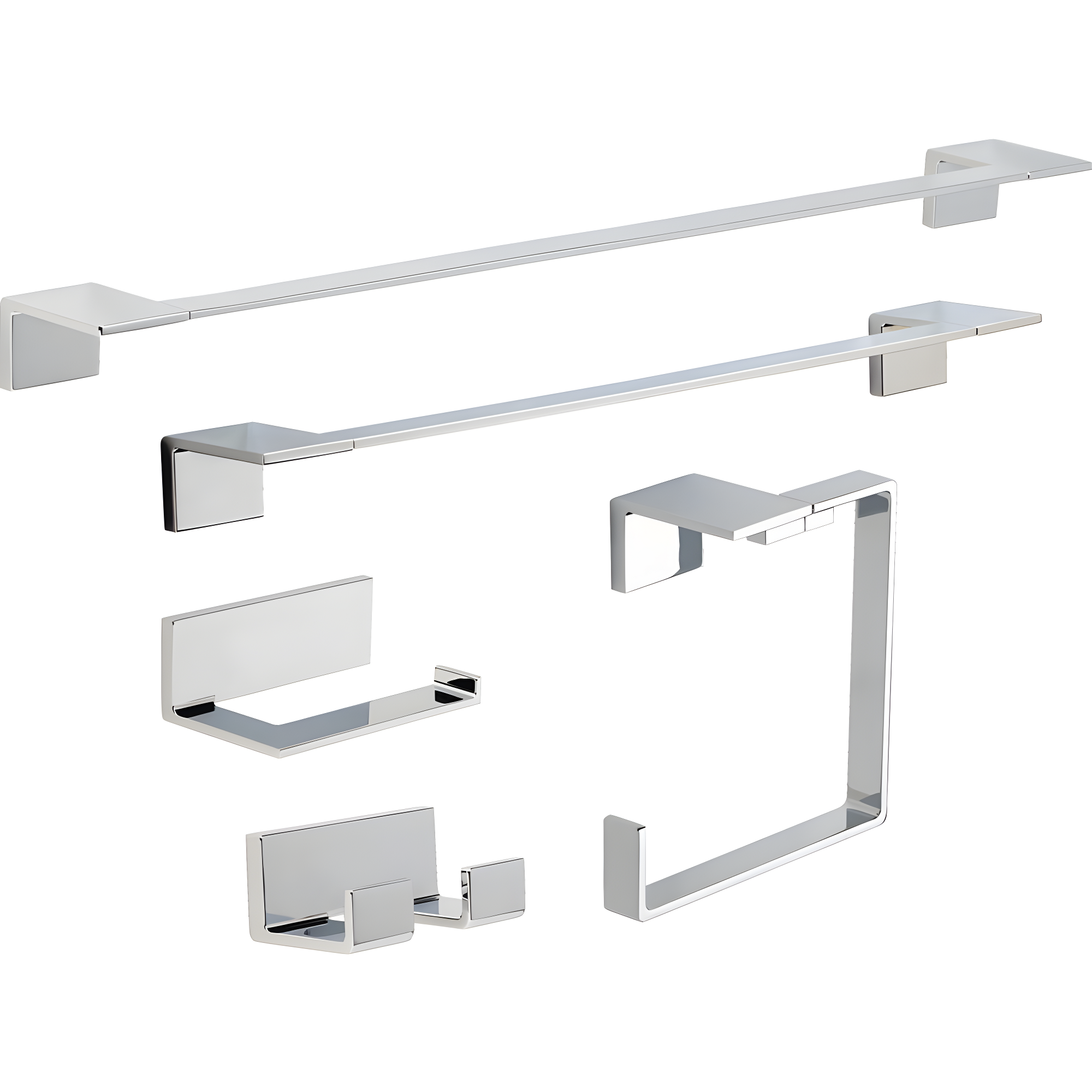 Vero Wall Mount Square Open Towel Ring Bath Hardware Accessory