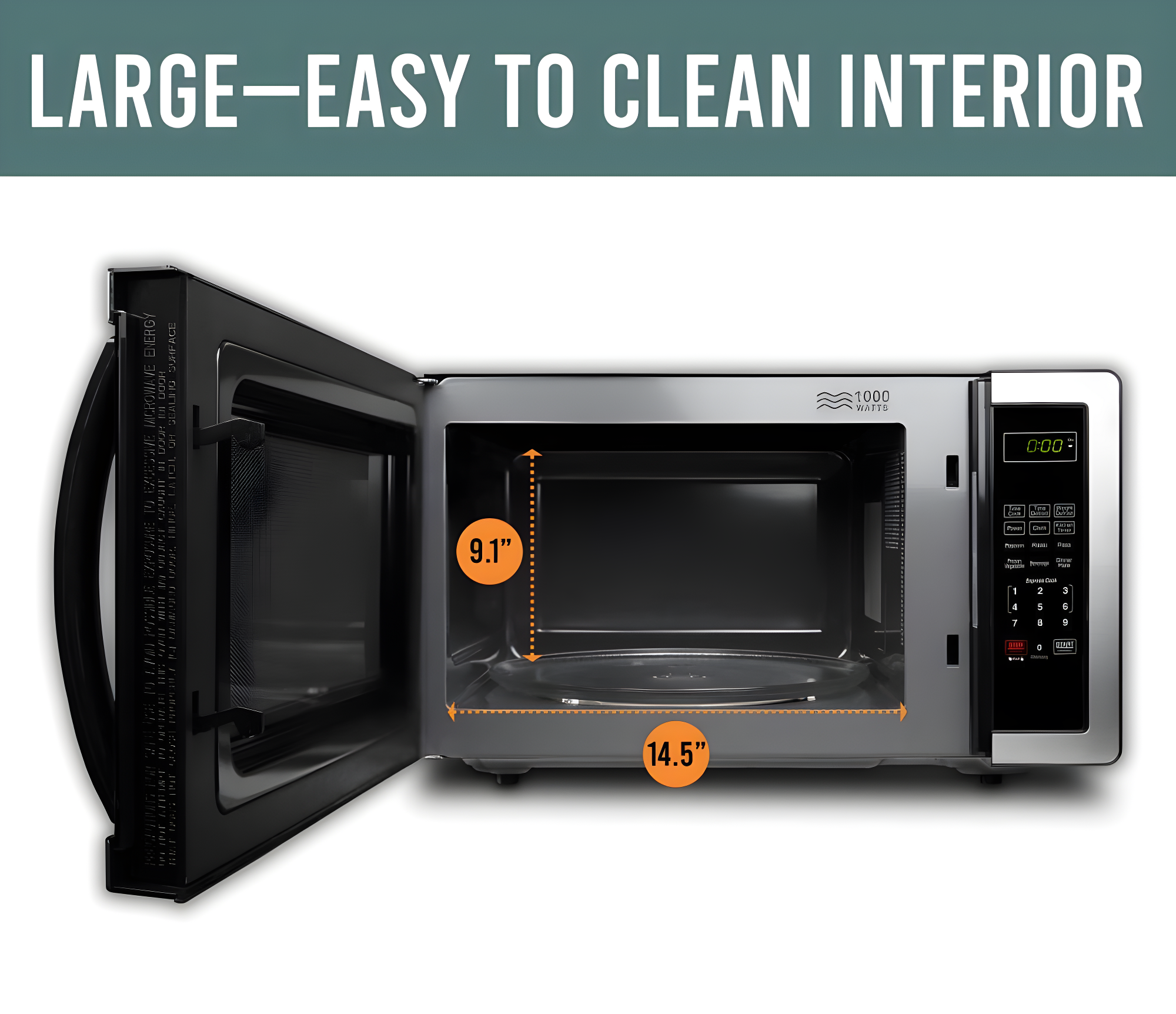 Farberware Farberware Classic Countertop Microwave Oven, 1.1 Cubic Feet cu. ft., 1000 watts, with Child Lock