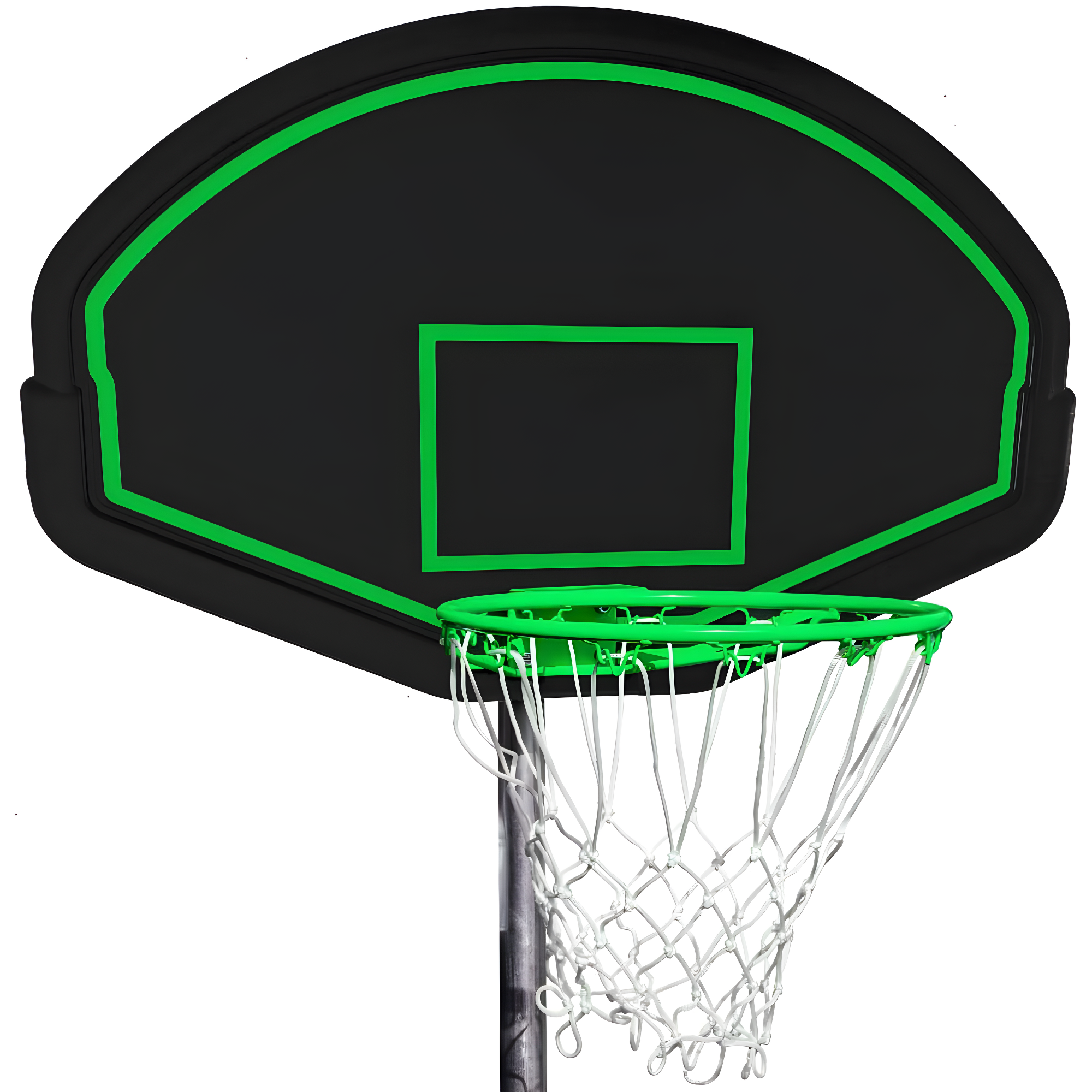 16FT Trampoline with Safety Enclosure Net, Basketball Hoop, Heavy Duty Outdoor Recreational Trampoline for Family, Exercise Fitness Backyards Trampoline for Adults & Kids, Green