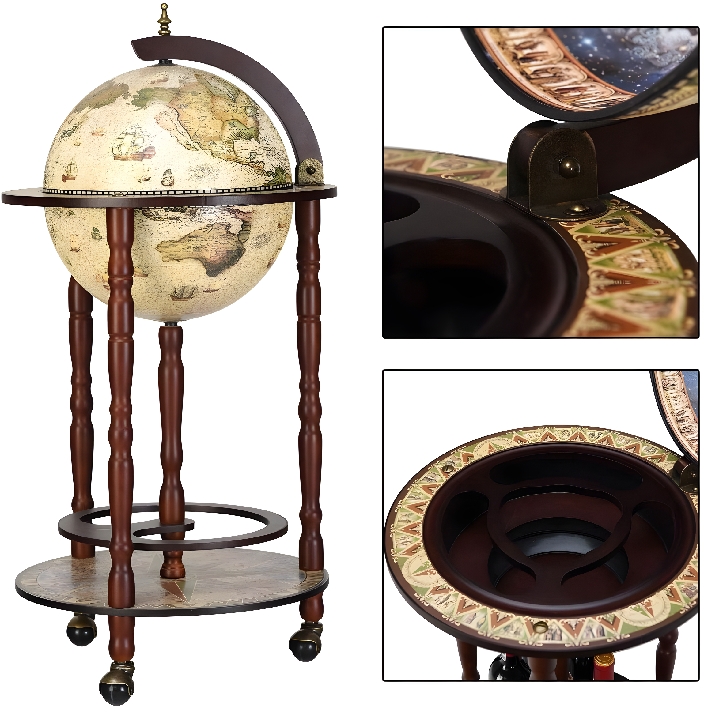 Design Toscano Crema Durata Replica Globe Bar