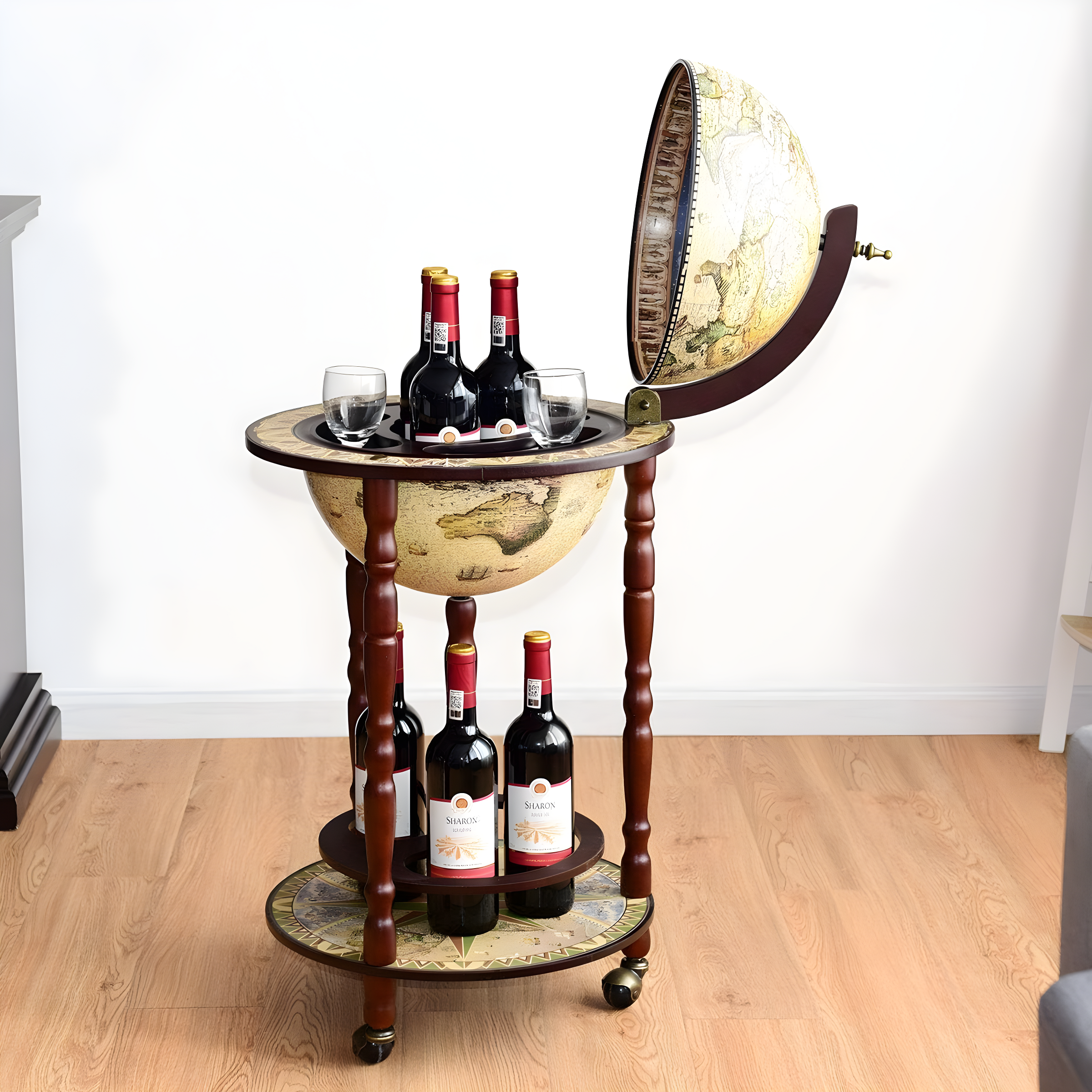 Design Toscano Crema Durata Replica Globe Bar