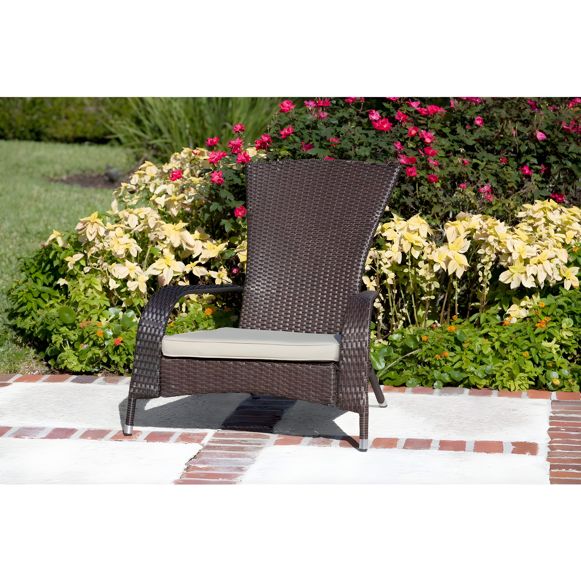 Balkene HomeCoconino Wicker Chair-Finish:Mocha/Beige