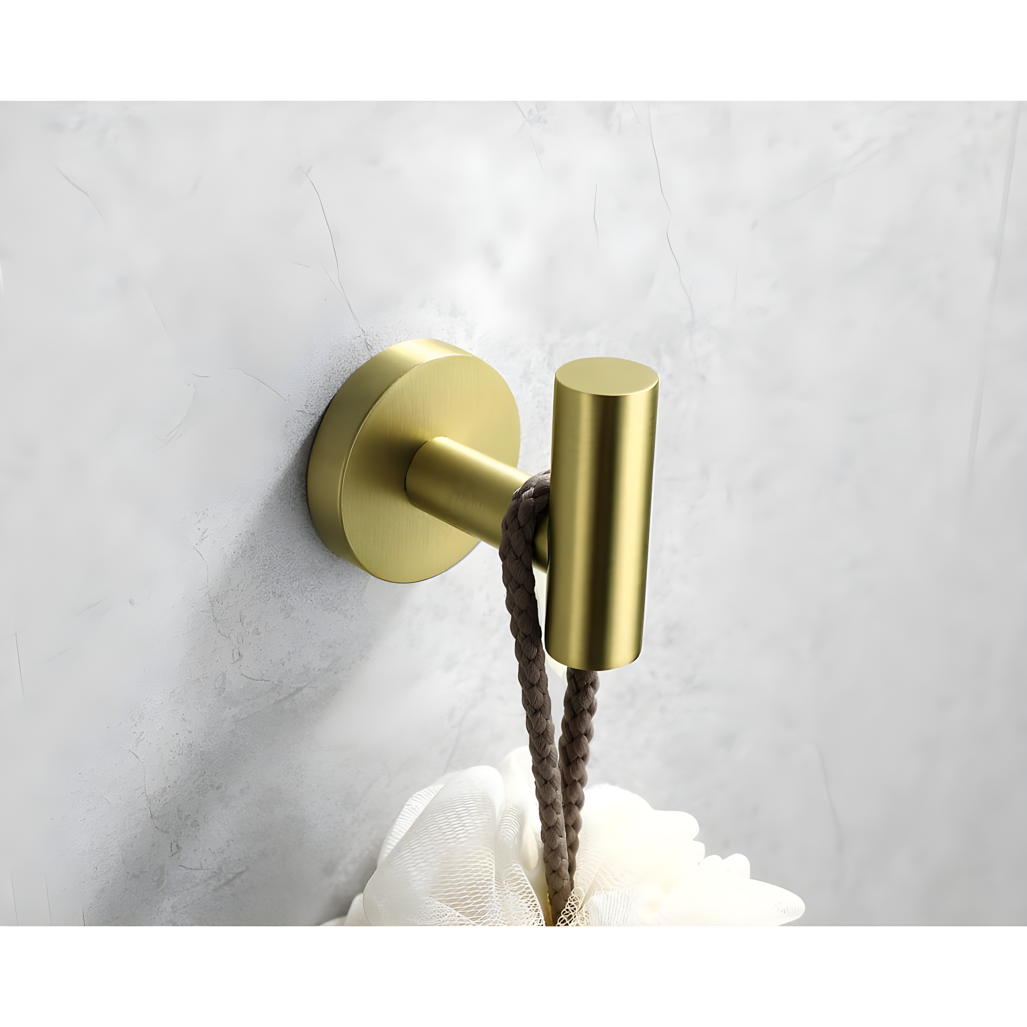 Bathroom Stainless Steel Towel Hooks Wall Mounted 4-Pack