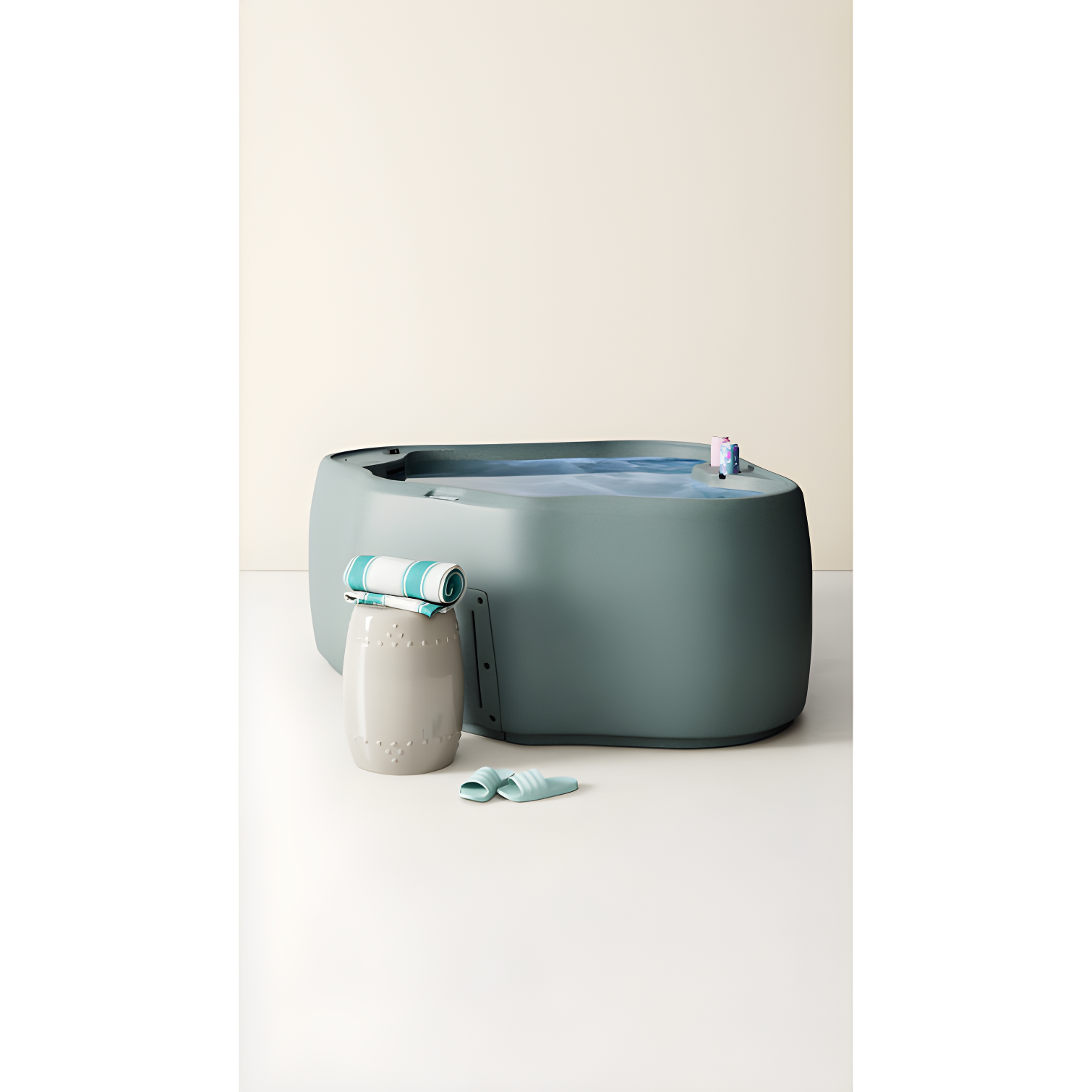 AquaRest Spas, powered by Jacuzzi® pumps AquaRest Discover AR300 Standard 2-Person 20-Jet Oval Plug & Play Hot Tub with LED Waterfall and Friciton Heating