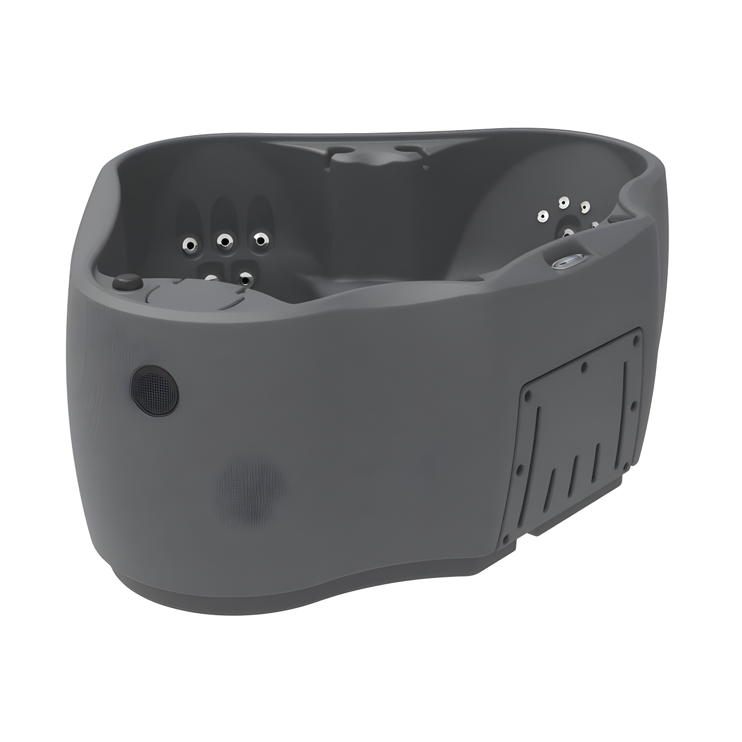 AquaRest Spas, powered by Jacuzzi® pumps AquaRest Discover AR300 Standard 2-Person 20-Jet Oval Plug & Play Hot Tub with LED Waterfall and Friciton Heating