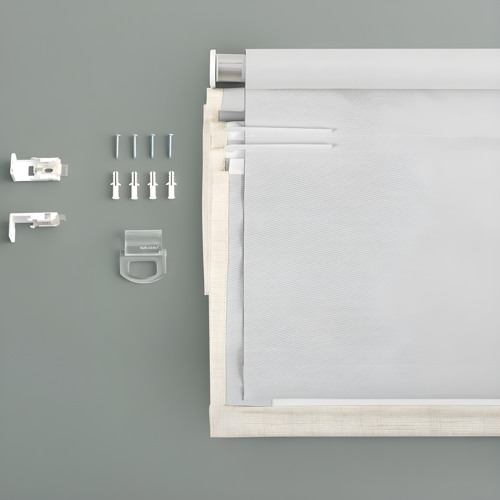 Sun Zero Sun Zero Somerton Thermal 100% Blackout Cordless Roman Shade