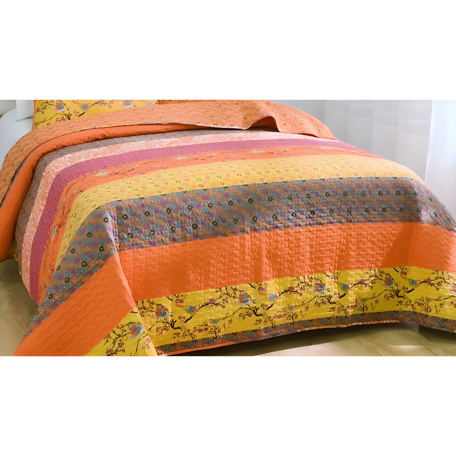 Royal Empire Cotton Reversible 3 Piece Quilt Set