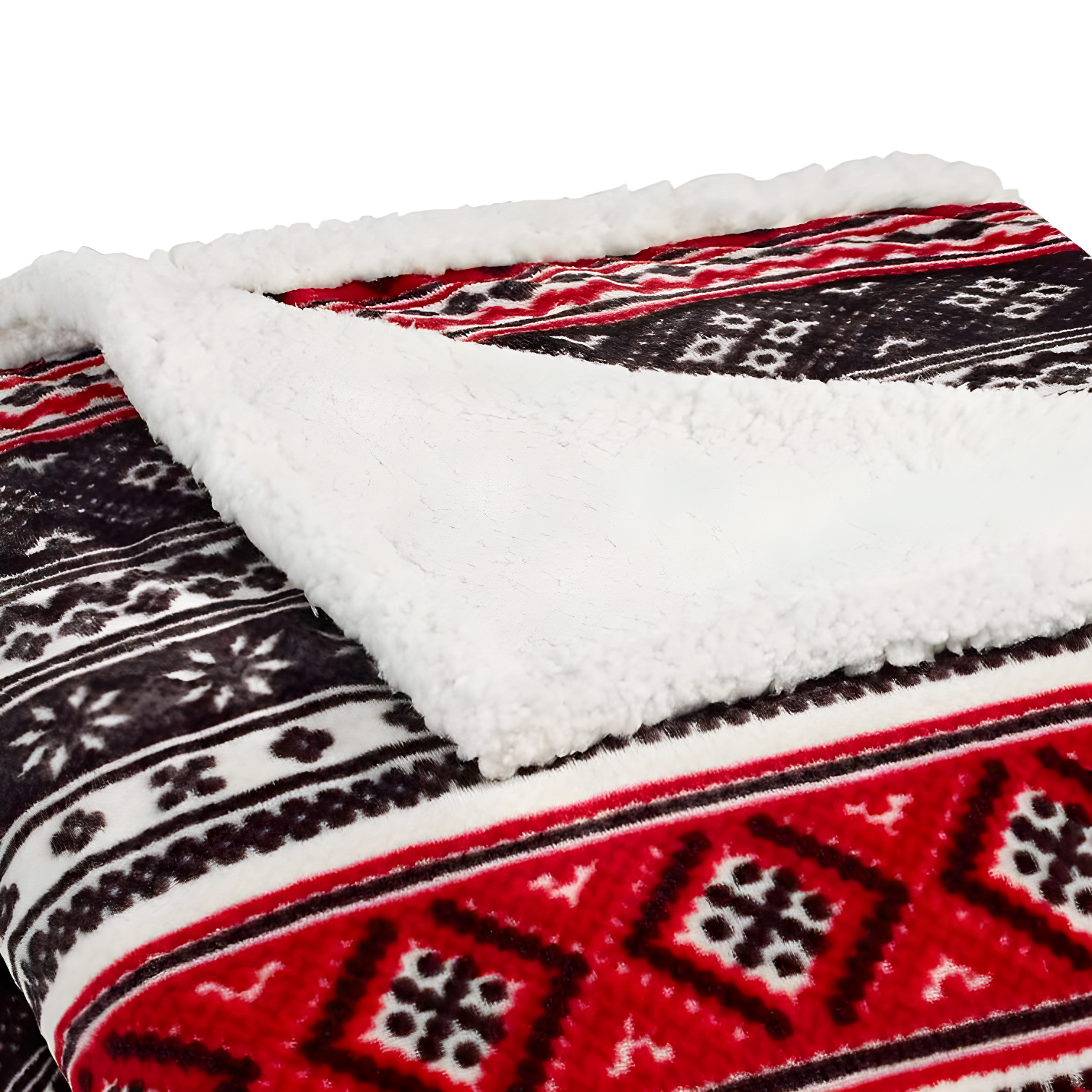 Eddie Bauer Eddie Bauer Plush Plaid Sherpa Reversible Blanket