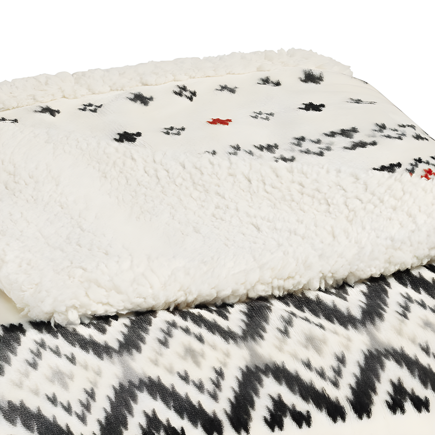 Eddie Bauer Eddie Bauer Plush Plaid Sherpa Reversible Blanket