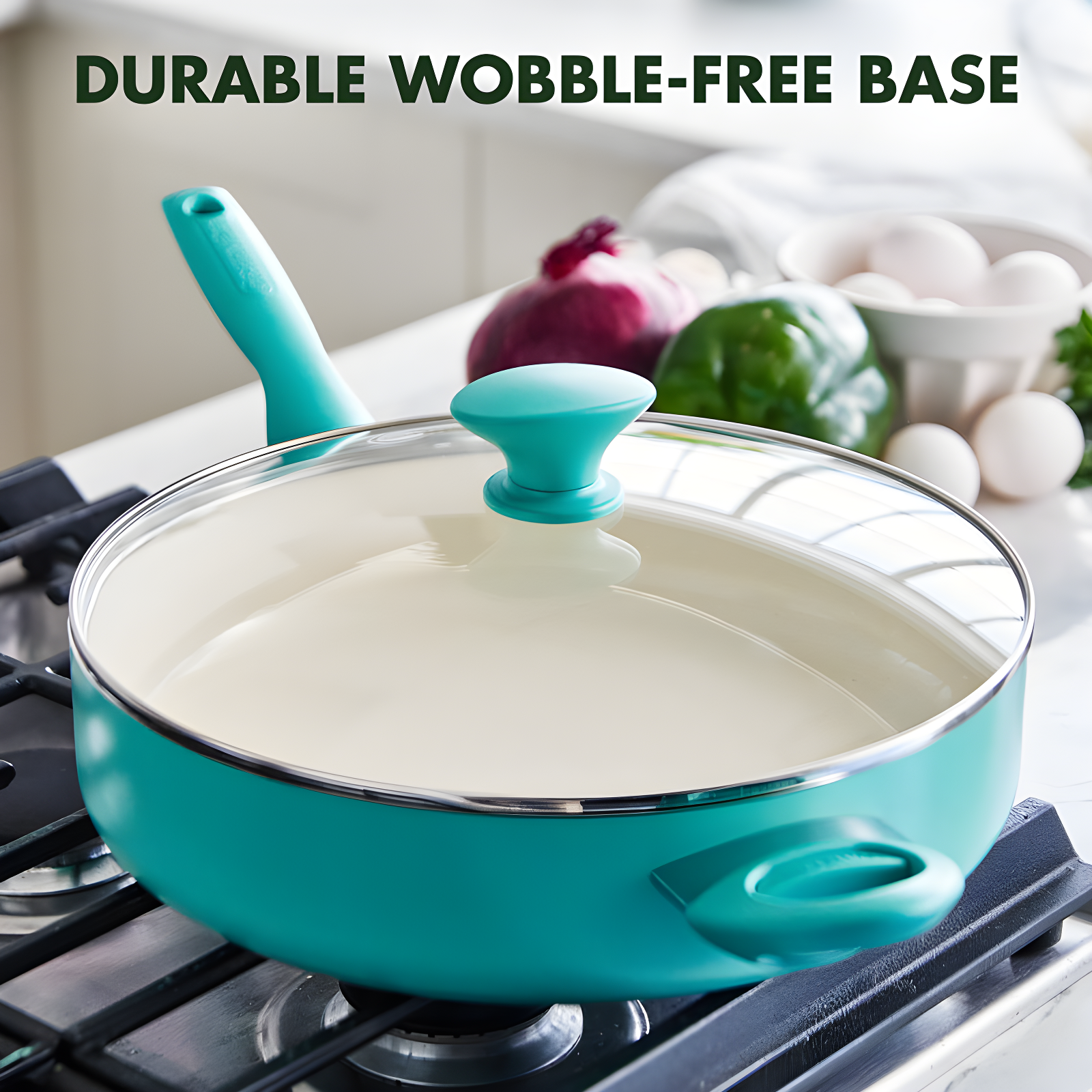GreenPan Rio Healthy Ceramic Nonstick 5Qt Saute Pan with Lid