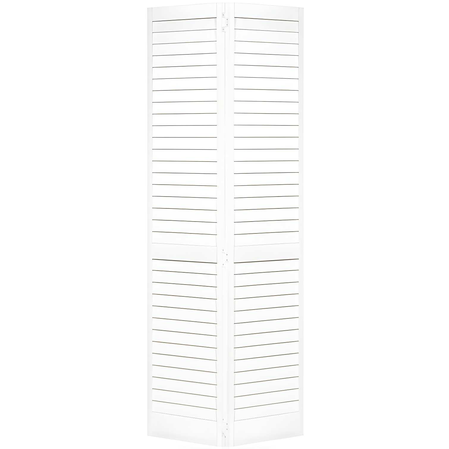 Kimberly Bay Louvered Wood Painted Plantation Bi-Fold Door