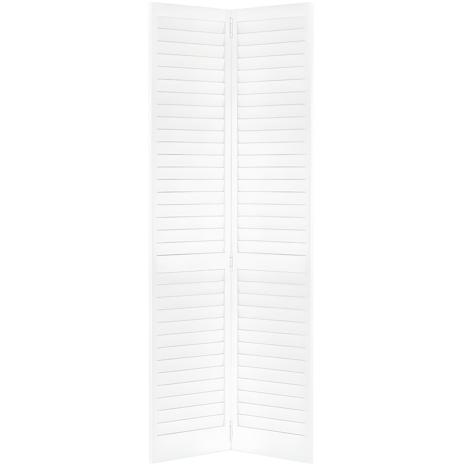 Kimberly Bay Louvered Wood Painted Plantation Bi-Fold Door