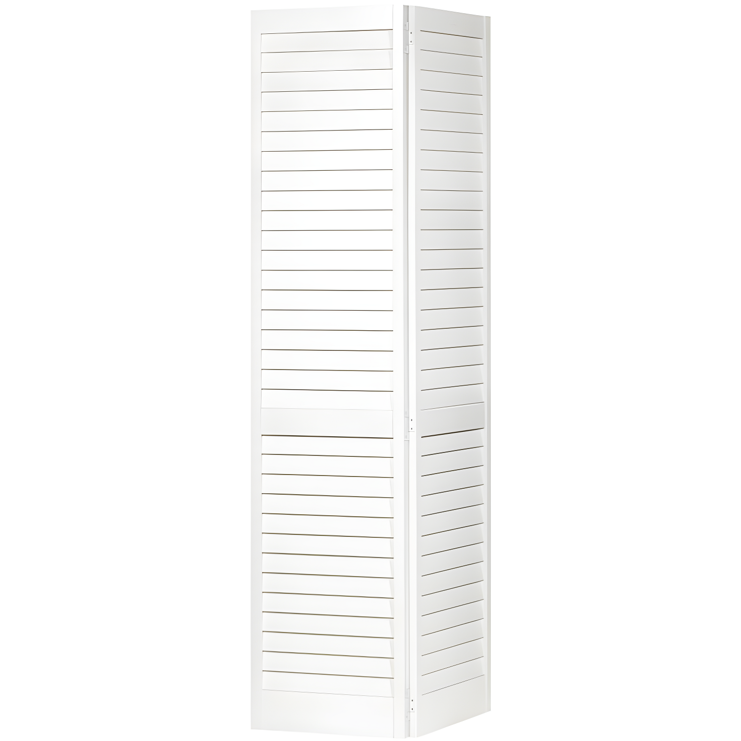 Kimberly Bay Louvered Wood Painted Plantation Bi-Fold Door