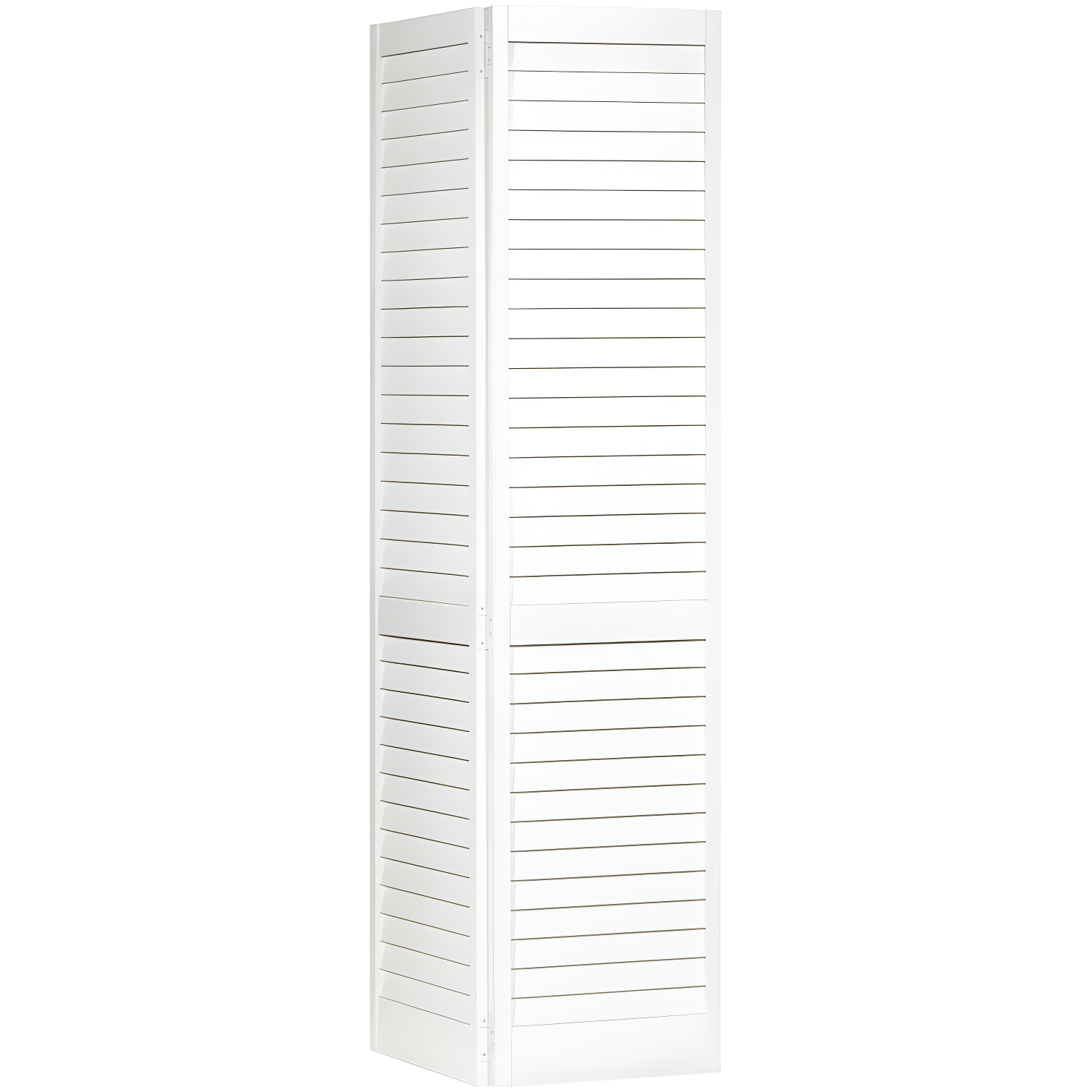 Kimberly Bay Louvered Wood Painted Plantation Bi-Fold Door