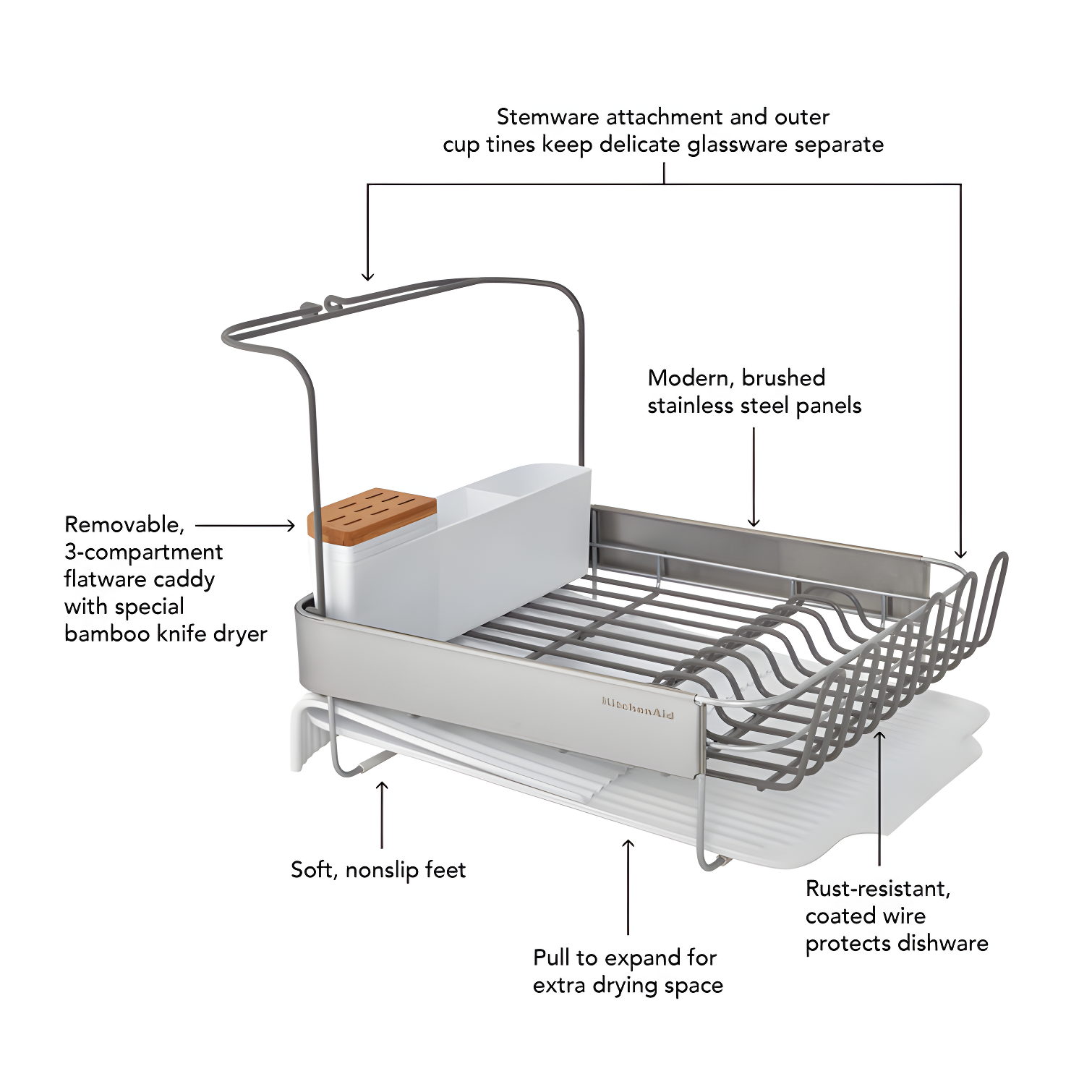 KitchenAid® Full Size Expandable Dish-Drying Rack