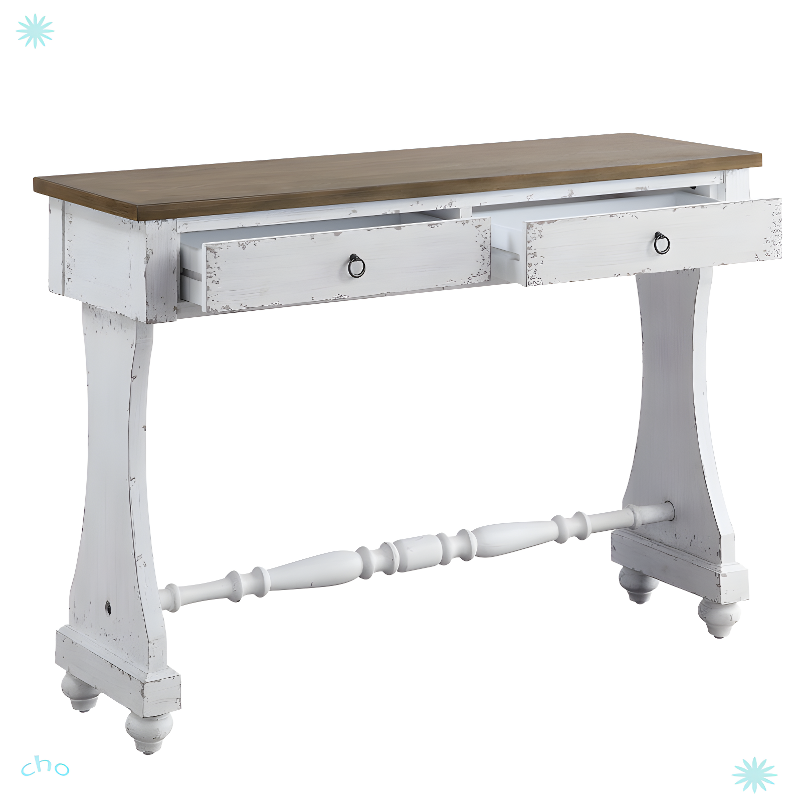 One Allium Way® Carminda console table, entryway table, foyer table with 2 drawers