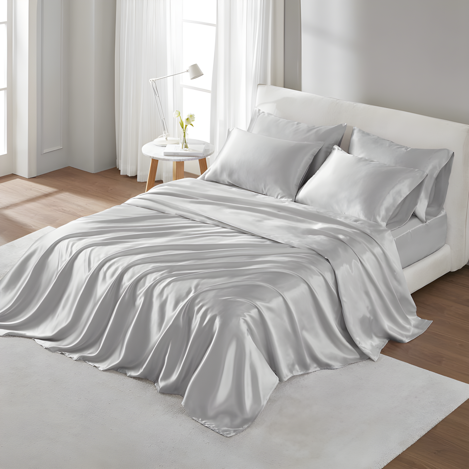 Madison Park Essentials Satin Luxury Sheet Set
