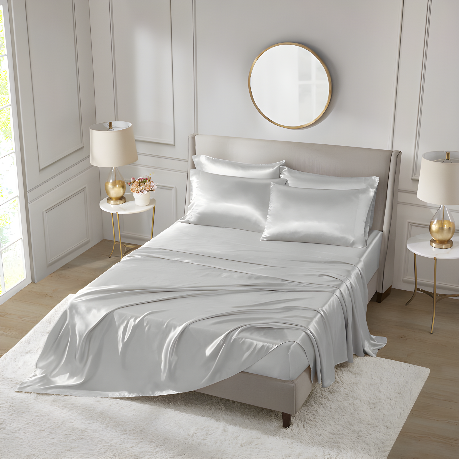 Madison Park Essentials Satin Luxury Sheet Set