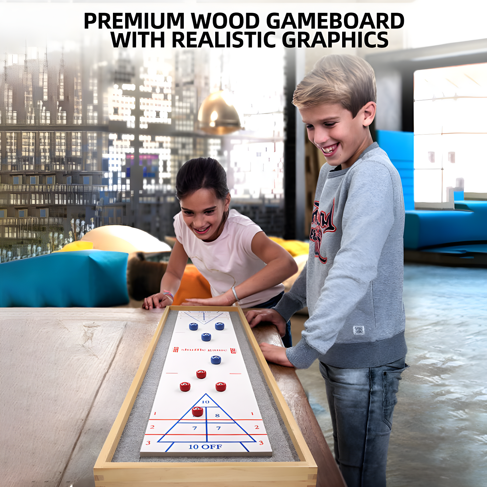 GSE Games & Sports Expert GSE Games & Sports Expert 2 Player Wood Shuffleboard