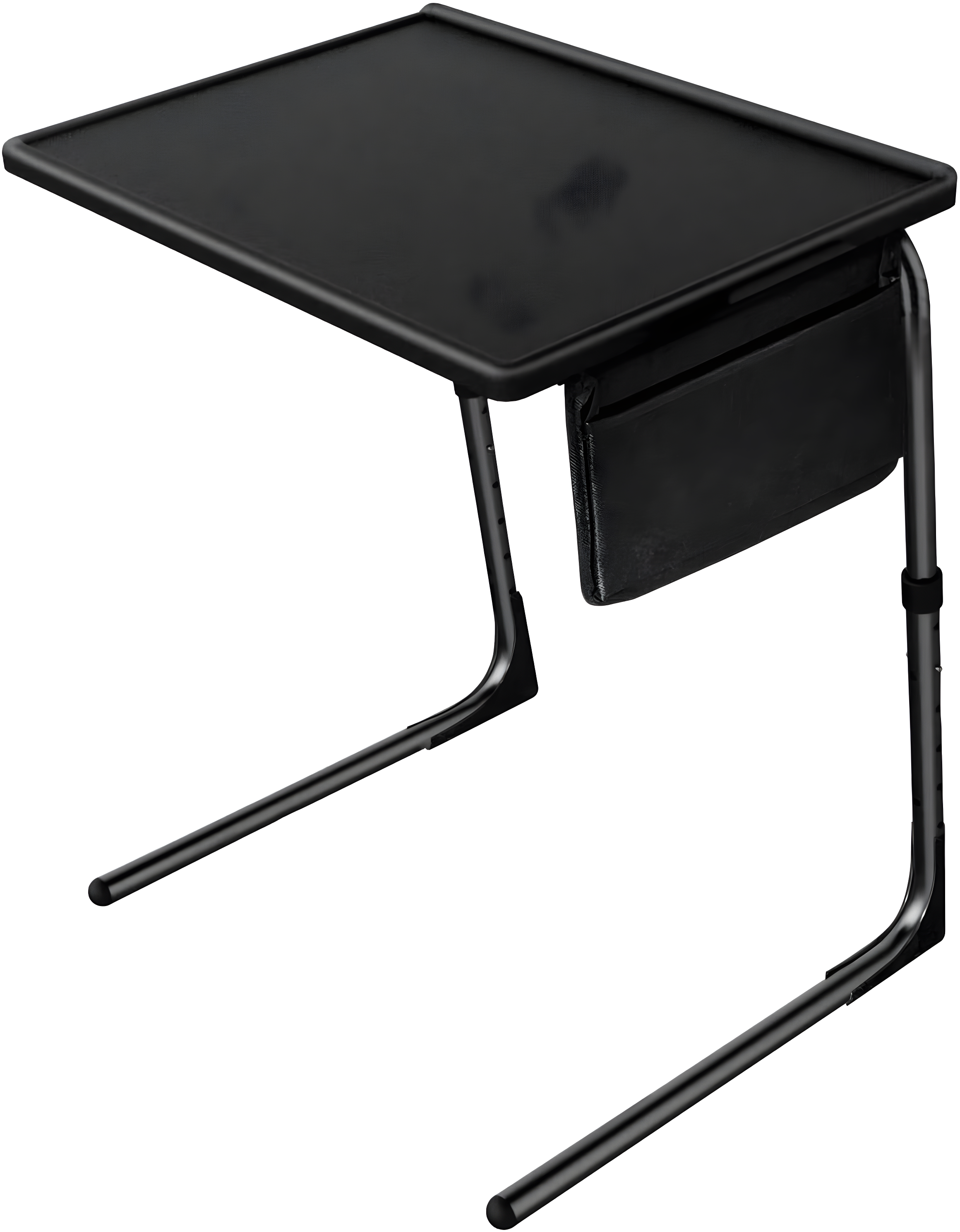 Totnz TV Tray Table, Folding TV Dinner Table Comfortable Folding Table with 3 Tilt Angle Adjustments for Eating Snack Food, Stowaway Laptop Stand,Black