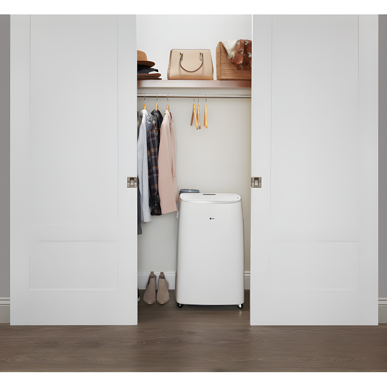 115V Dual Inverter Portable Air Conditioner with Wi-Fi Control in White for Rooms up to 450 Sq. Ft.