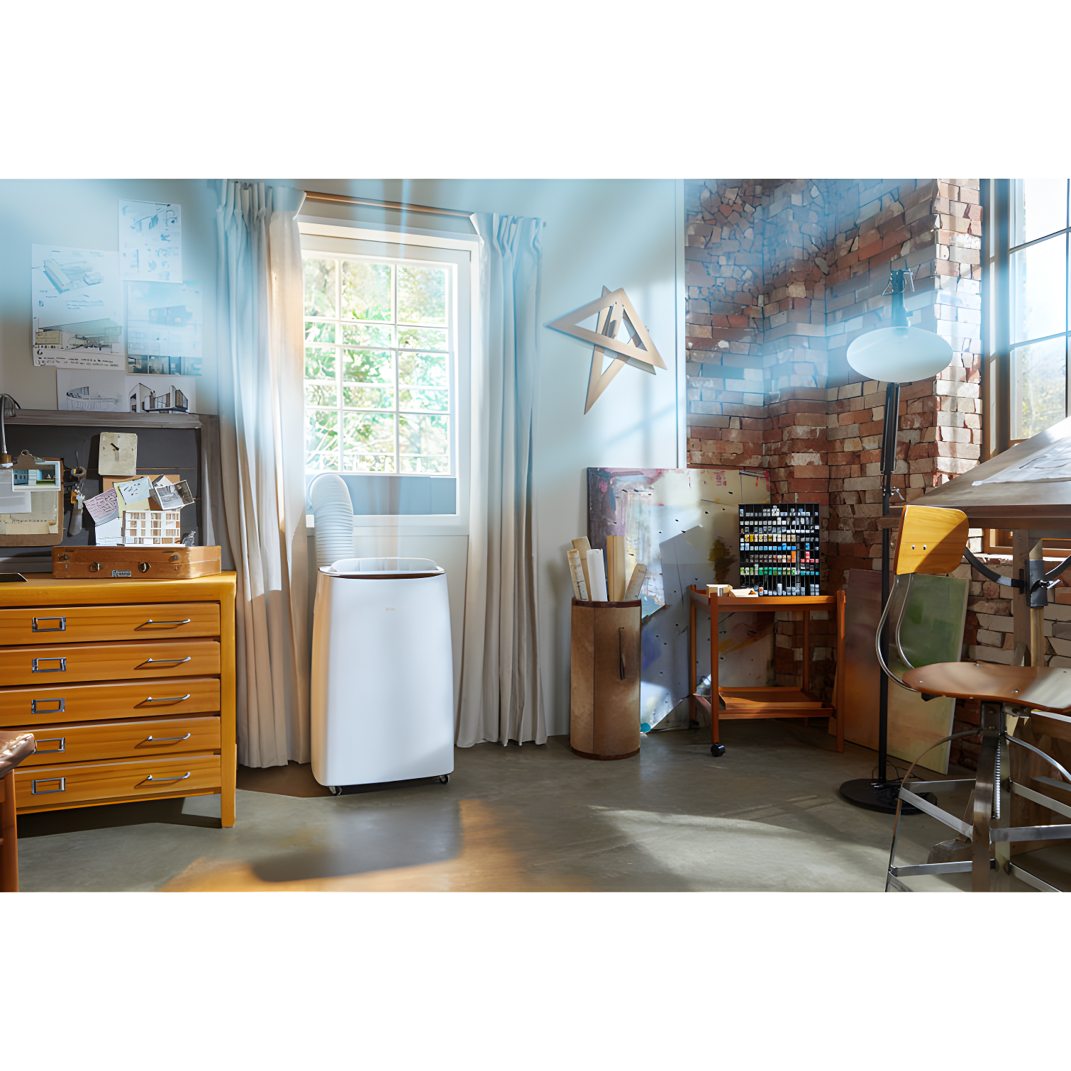 115V Dual Inverter Portable Air Conditioner with Wi-Fi Control in White for Rooms up to 450 Sq. Ft.