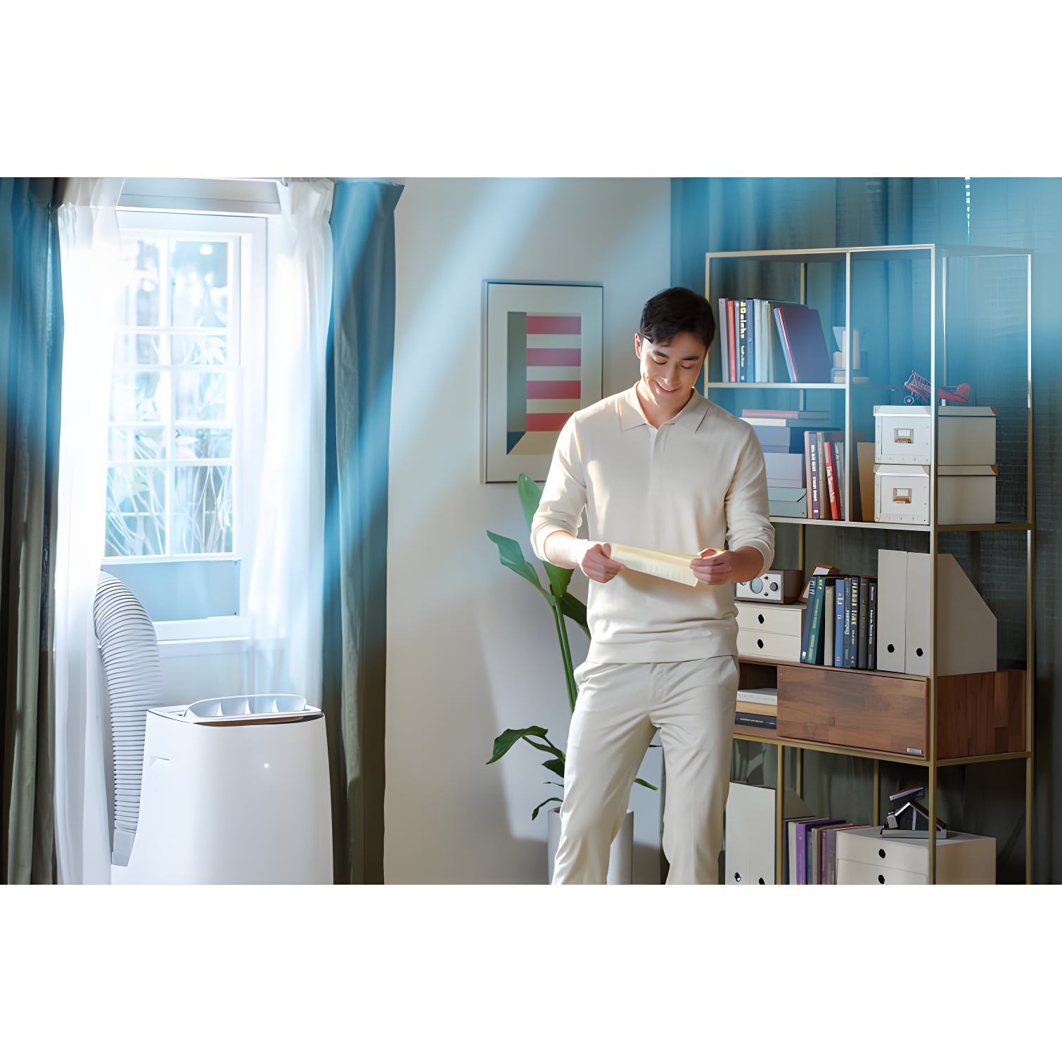 115V Dual Inverter Portable Air Conditioner with Wi-Fi Control in White for Rooms up to 450 Sq. Ft.