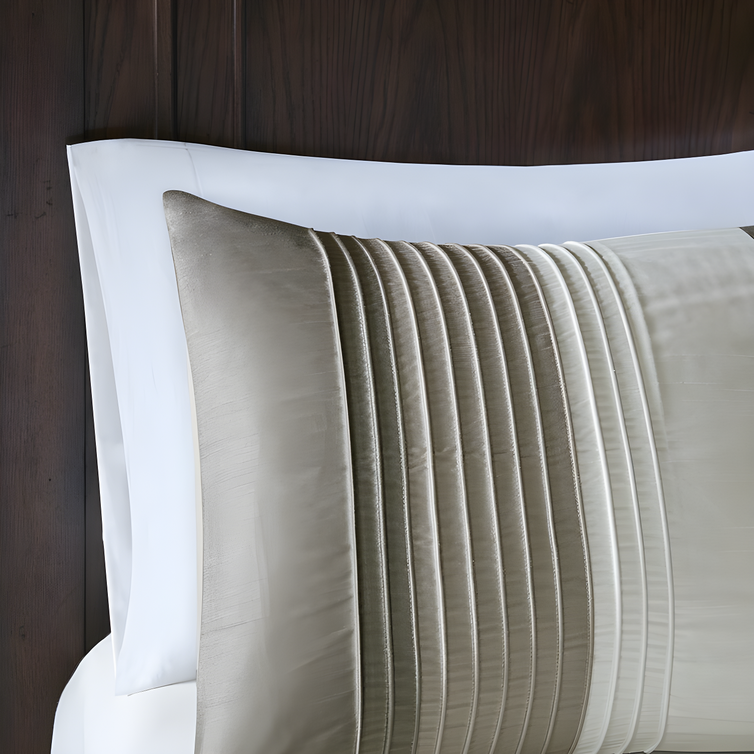 Madison Park Amherst 7 Piece Striped and Pleated Comforter Set
