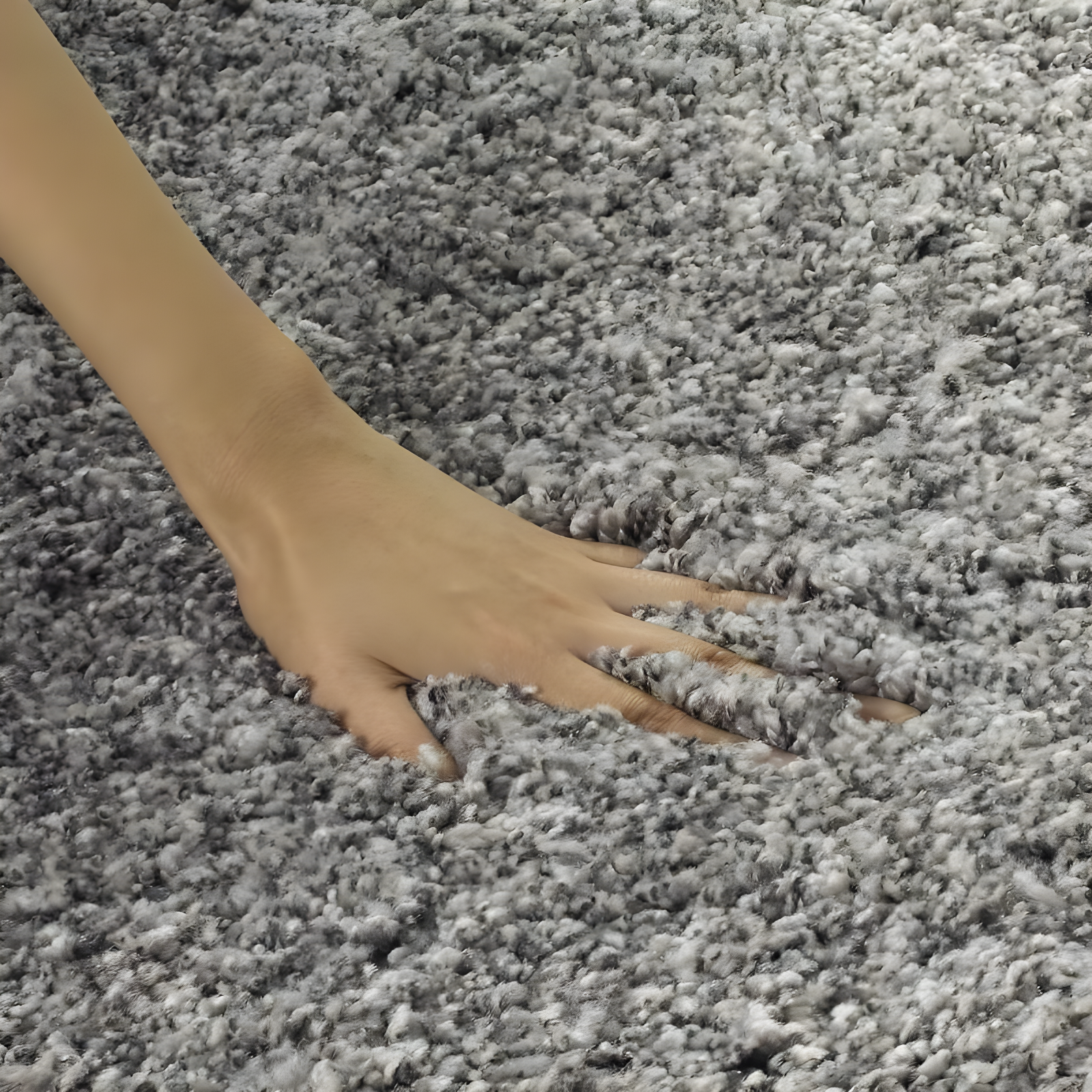 Shag SG151 Power Loomed Indoor Area Rug - Silver - 5'3"x7'6" - Safavieh.