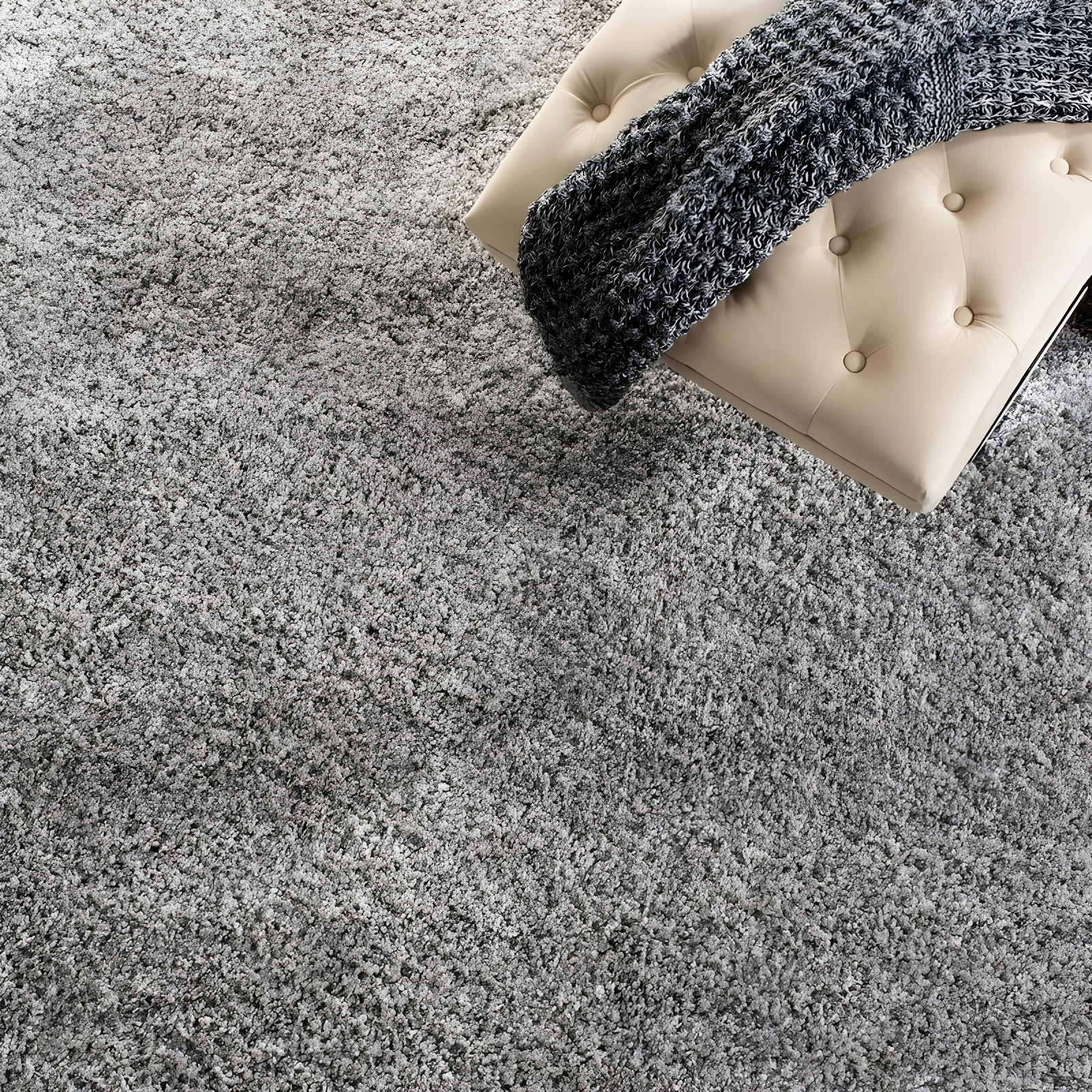 Shag SG151 Power Loomed Indoor Area Rug - Silver - 5'3"x7'6" - Safavieh.
