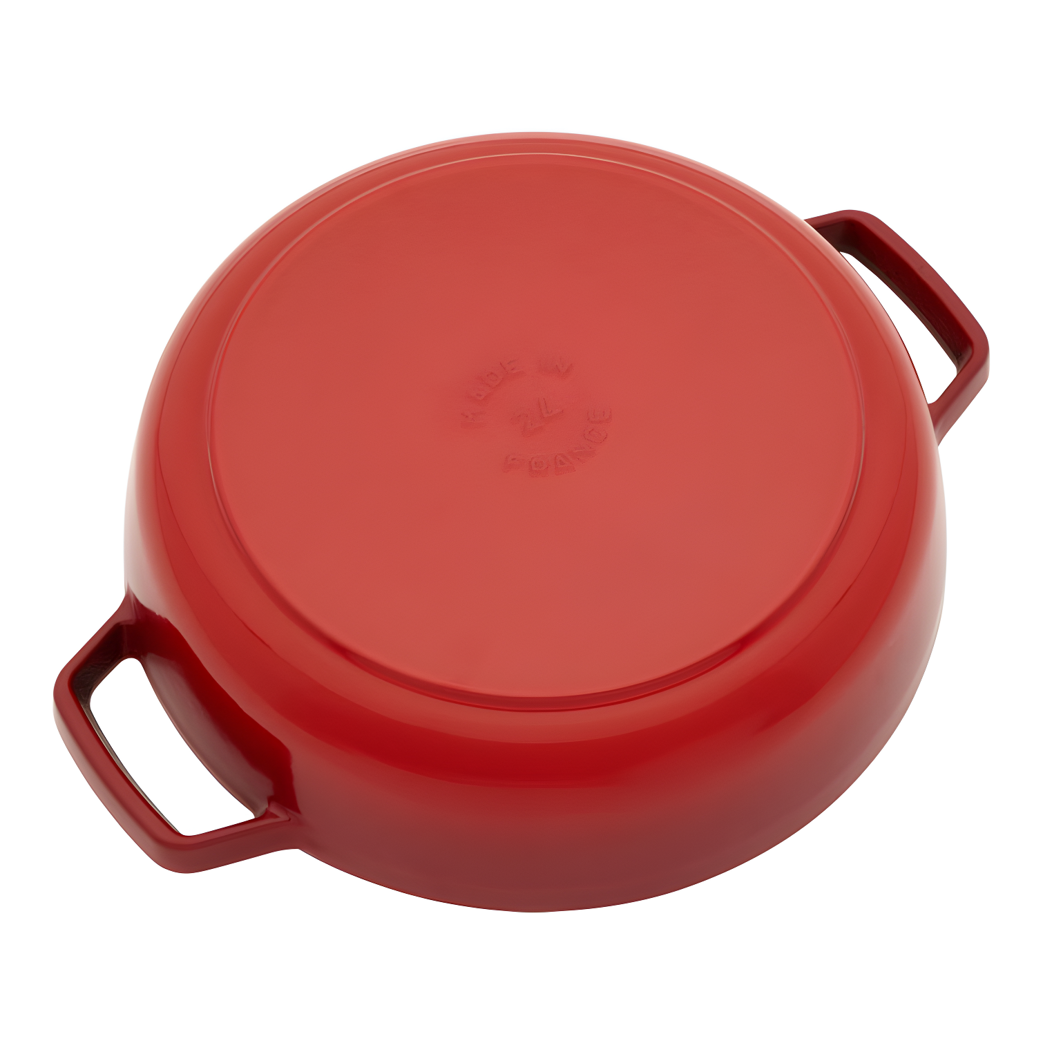 Staub ® 2.5-Qt. Cherry Cast Iron Saute Pan with Dragon Lid