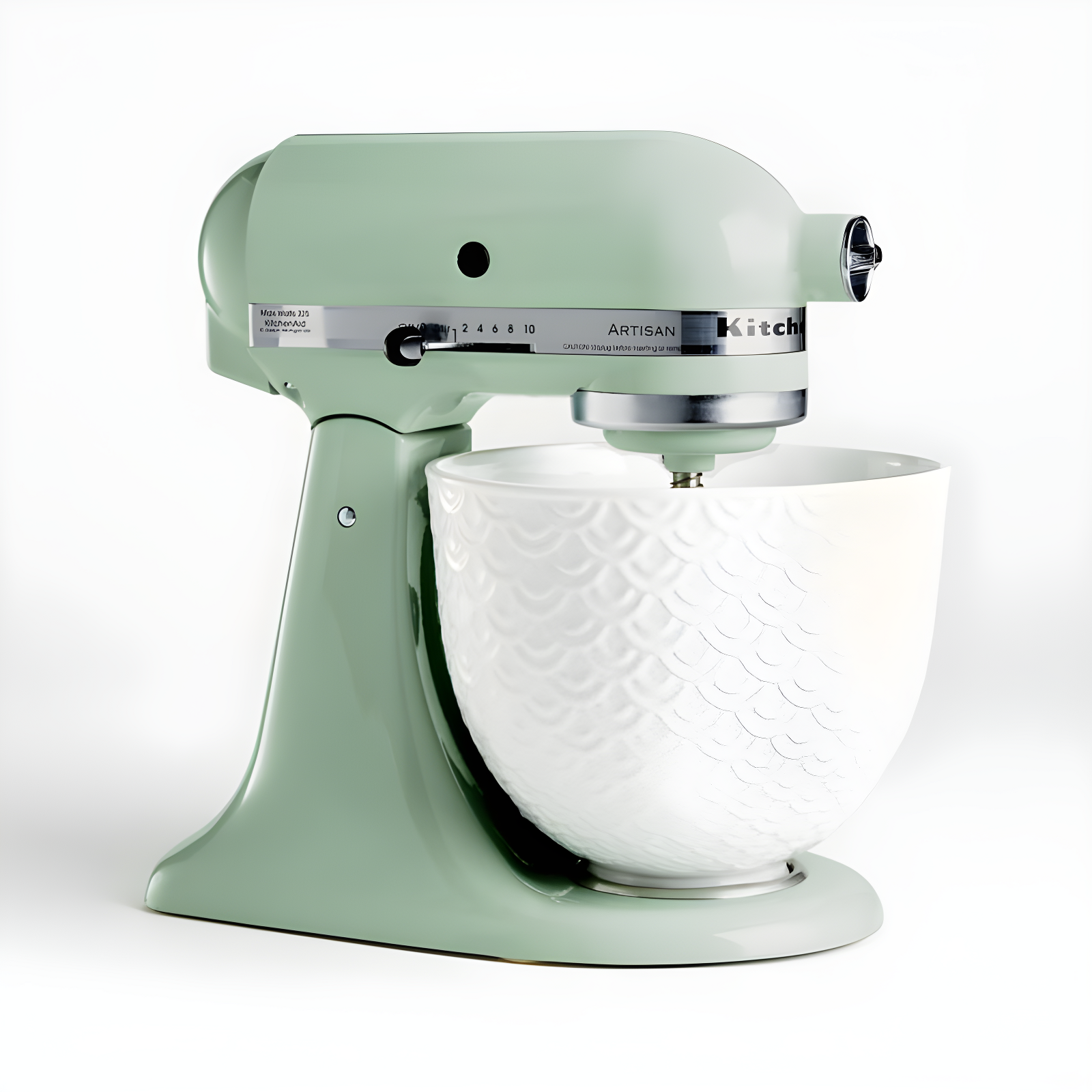 KitchenAid ® Stand Mixer Mermaid Lace White 5-Qt. Ceramic Mixing Bowl
