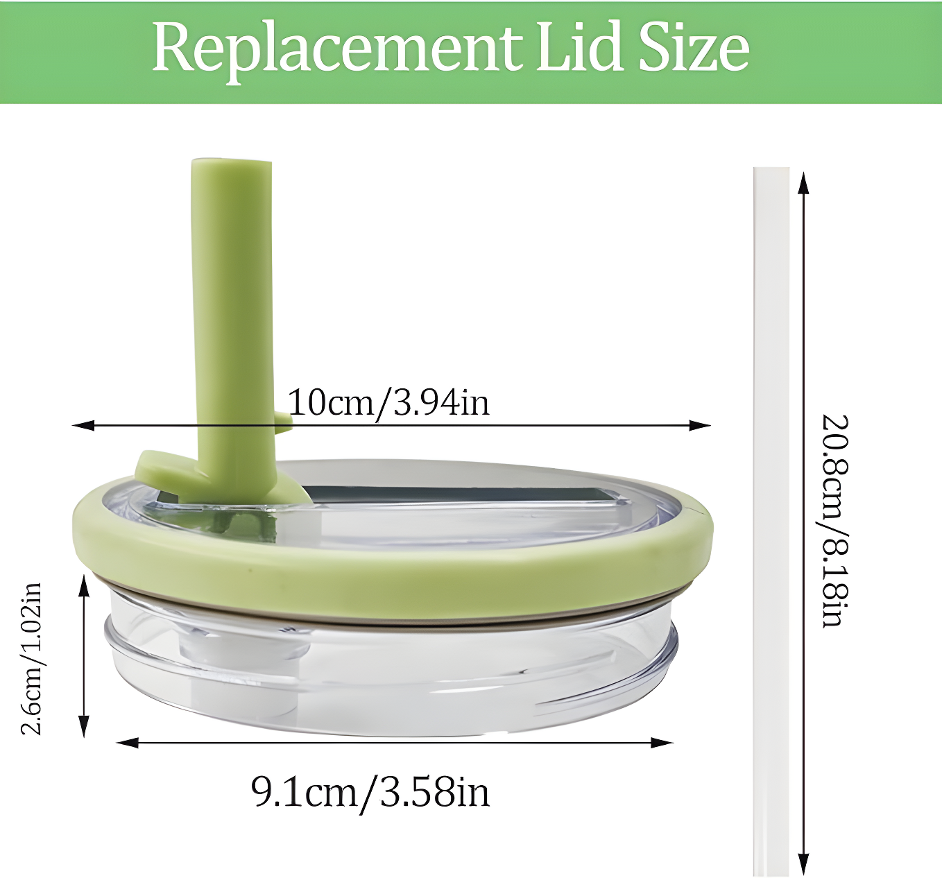 ANTAND 2 Pack 40 Oz Tumbler Flip Straw Lid Replacement Fit For Stanley Quencher, Leak Proof For Stanley Lid Replacement Spill Proof Reusable Tumbler Cover Compatible With 40oz Stanley Cup (Set of 2)