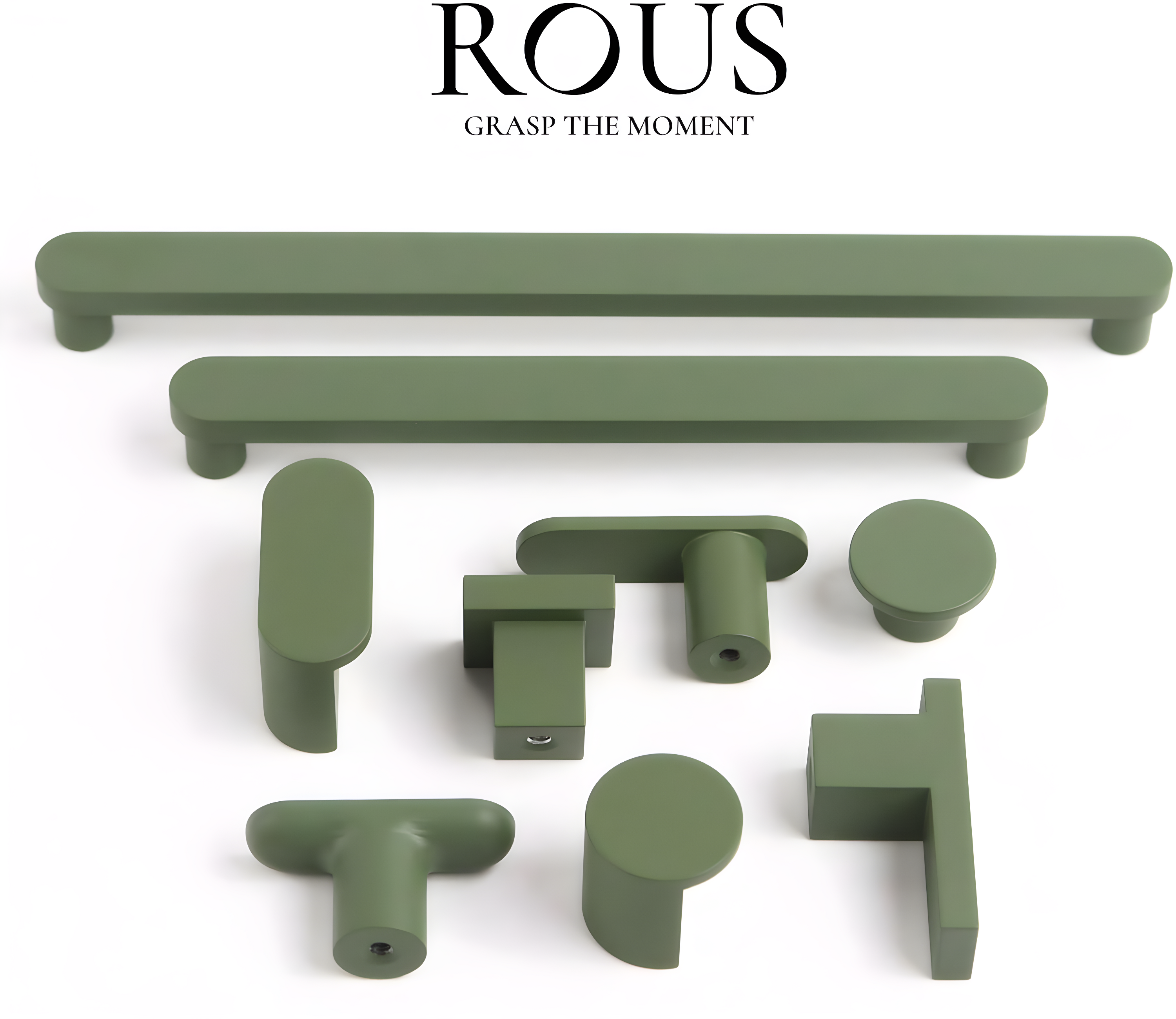 ROUS ROUS Mid-Century Modern Cabinet T Bar Drawer Knobs