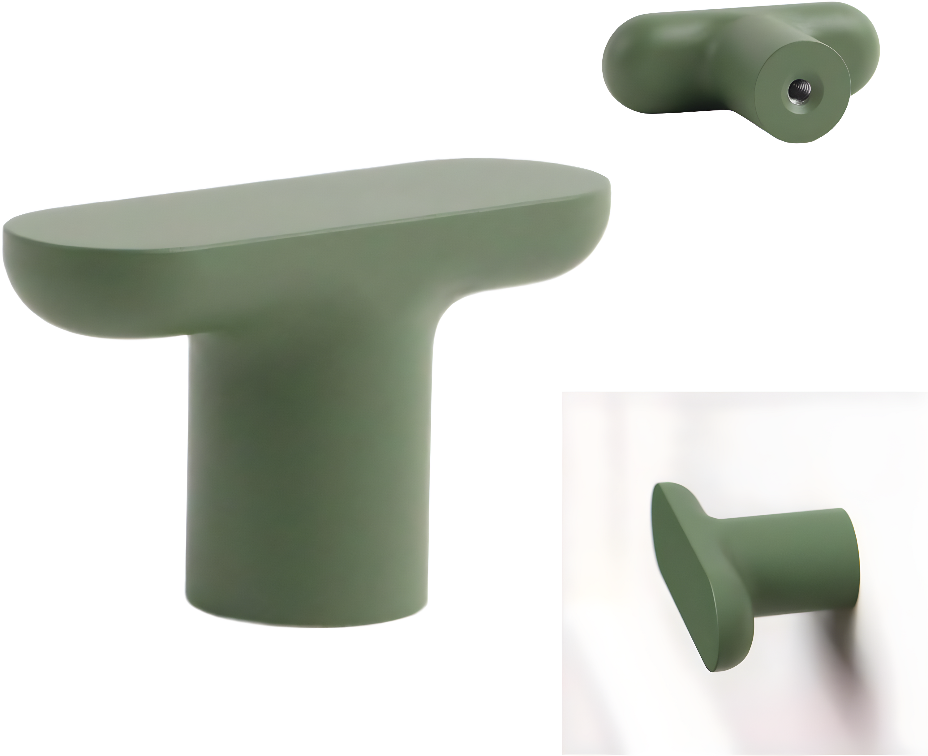 ROUS ROUS Mid-Century Modern Cabinet T Bar Drawer Knobs
