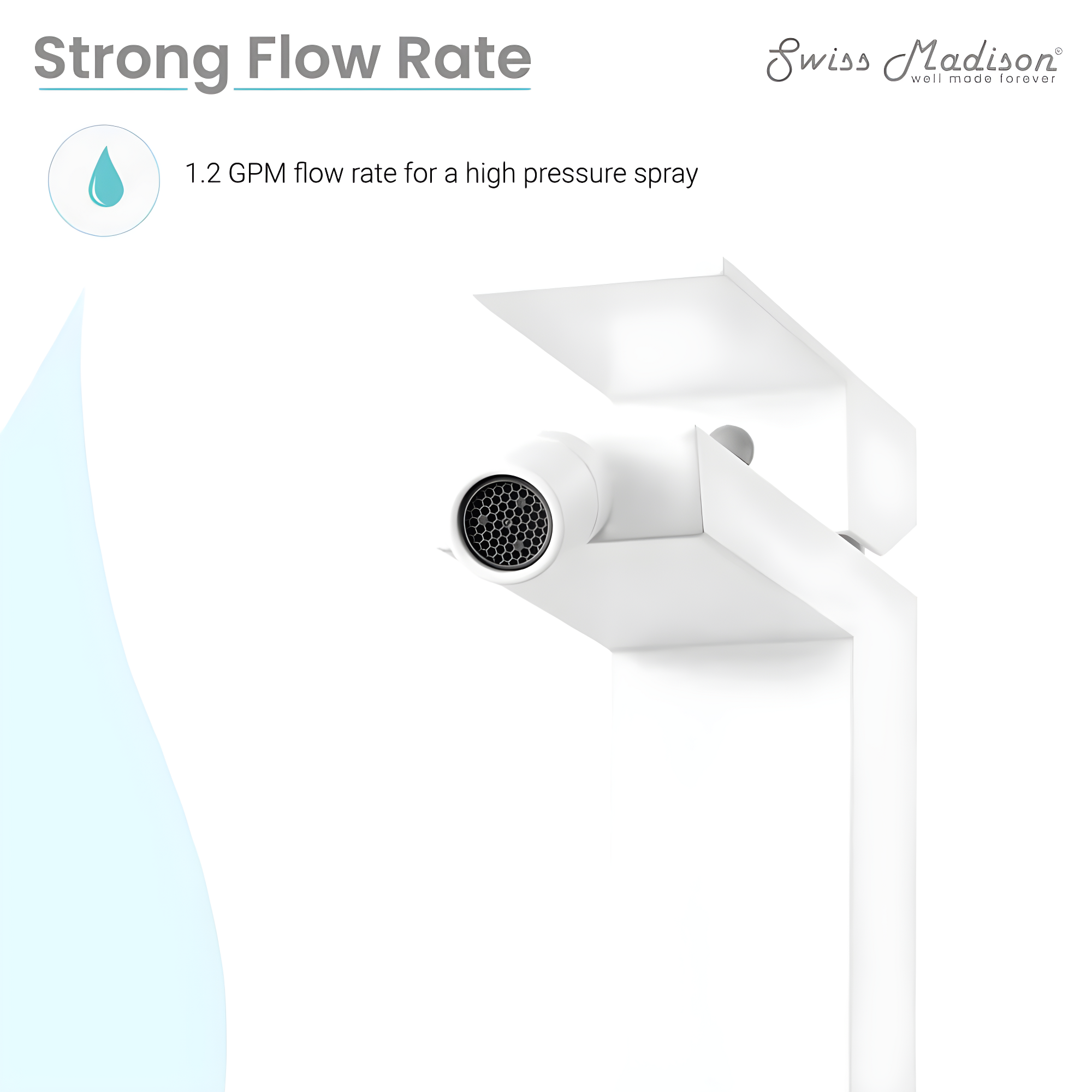Swiss Madison SM-DF80MW Concorde Bidet Faucet in Matte White