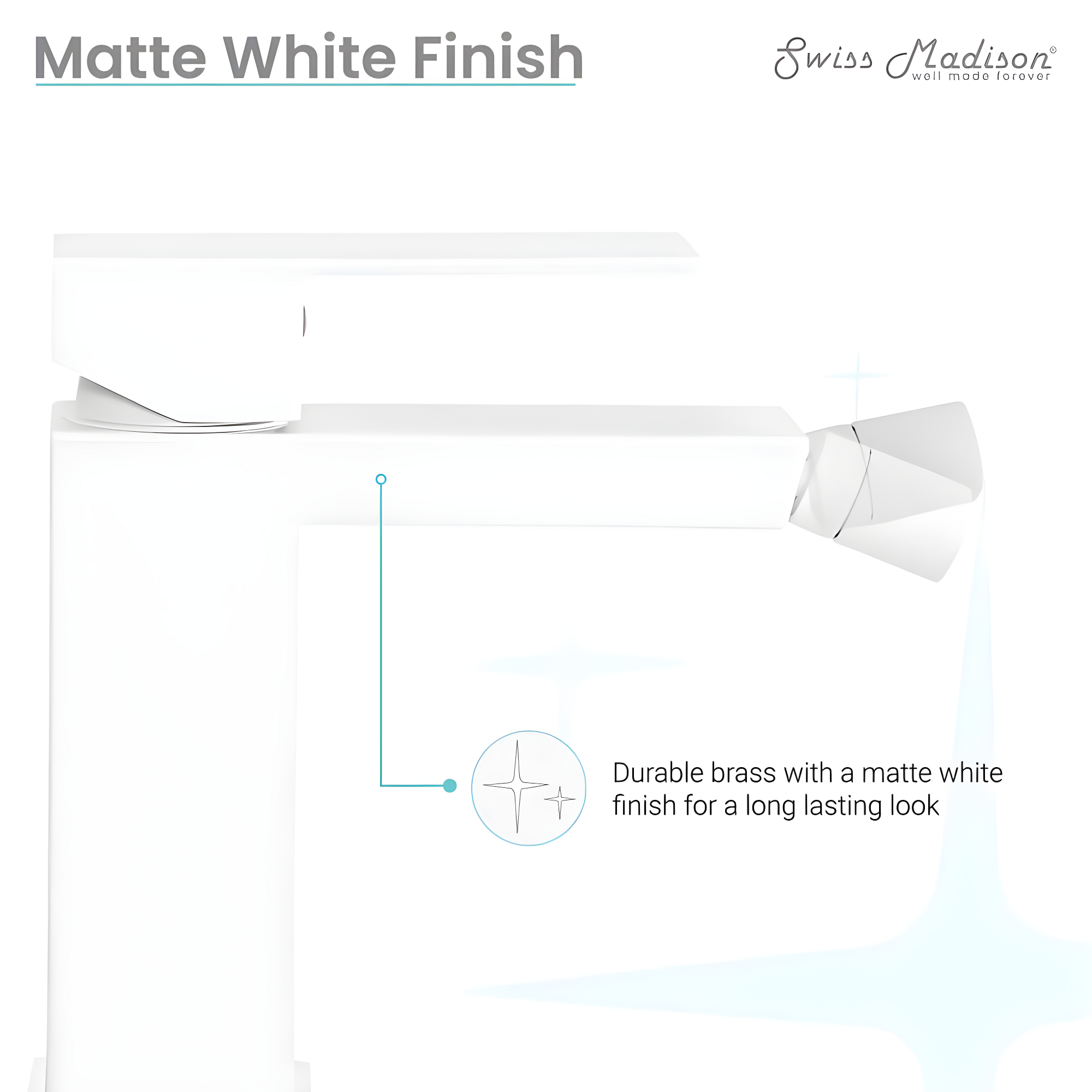 Swiss Madison SM-DF80MW Concorde Bidet Faucet in Matte White
